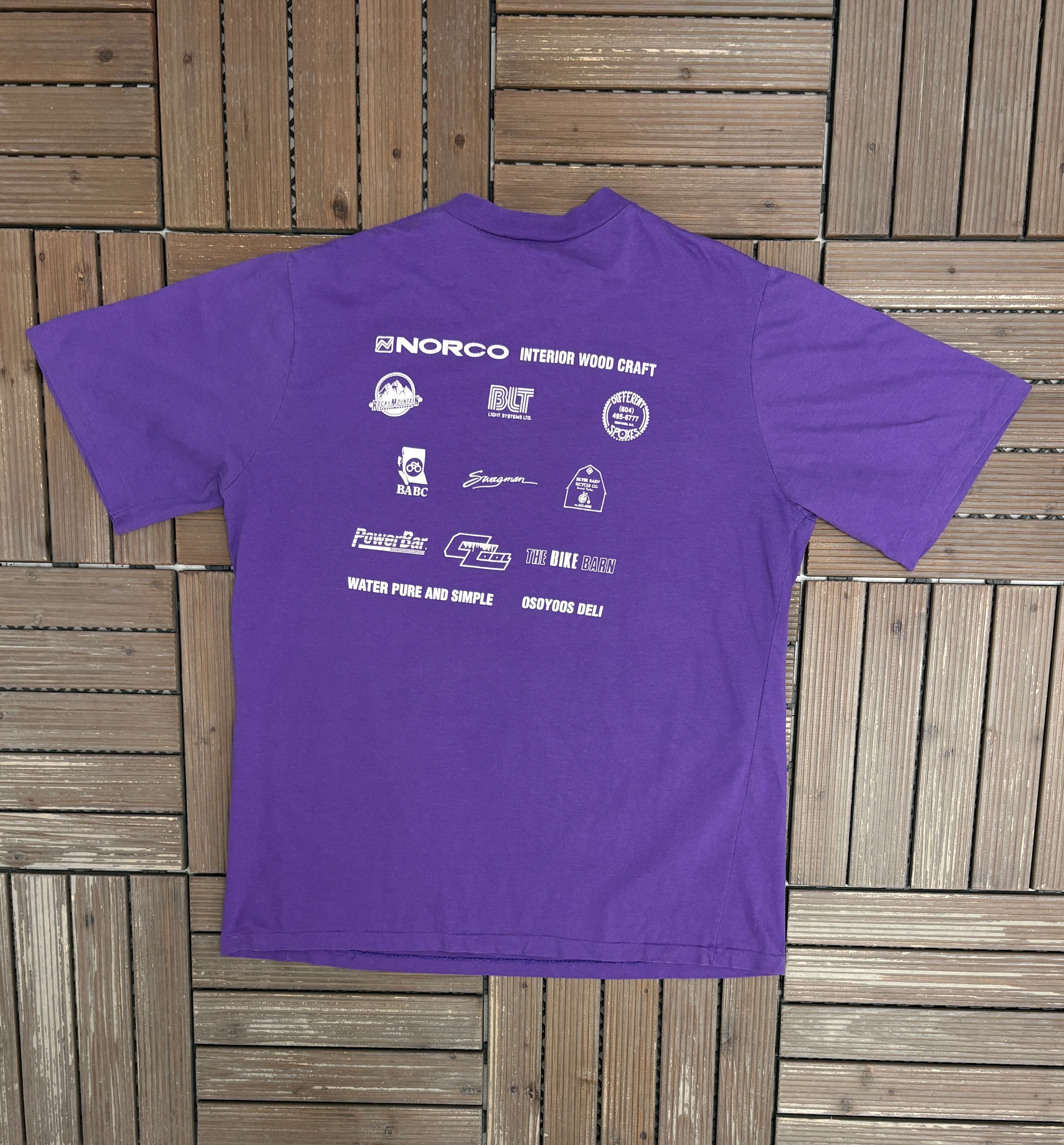 Vintage Run For The Border Osoyoos, BC Vintage Purple Tee Size US L / EU 52-54 / 3 - 4 Thumbnail