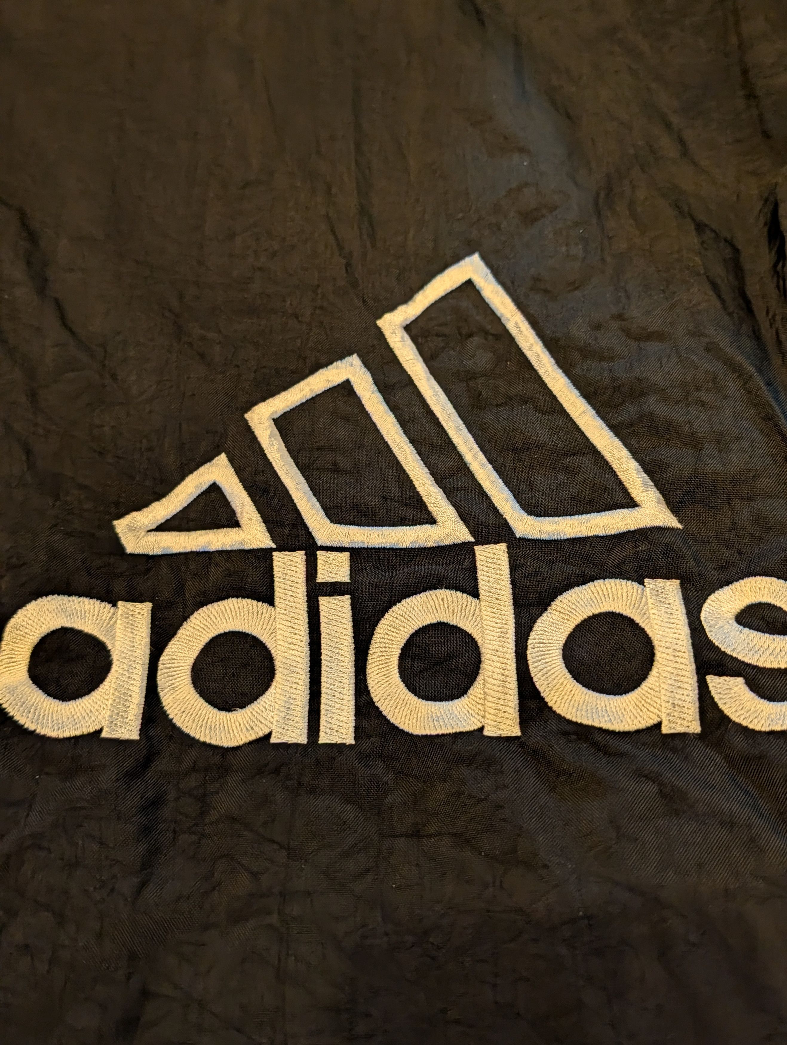 Adidas Vintage 90s Adidas Big Logo Striped Windbreaker Jacket Size US XL / EU 56 / 4 - 2 Thumbnail