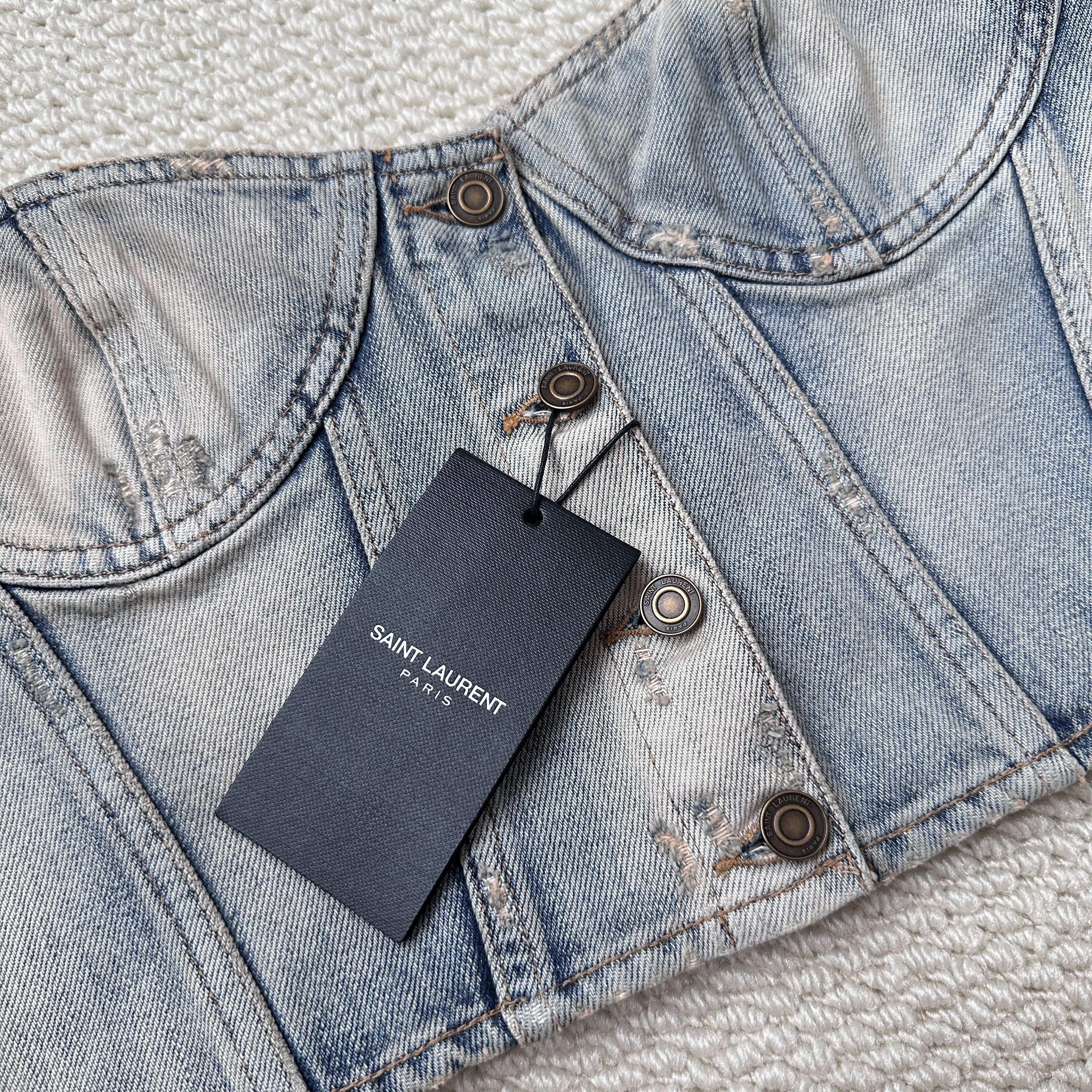 Saint Laurent Paris Saint Laurent denim top Size XS / US 0-2 / IT 36-38 - 3 Thumbnail