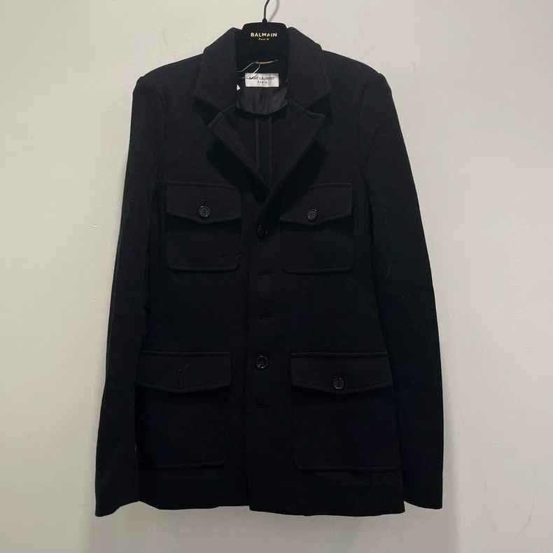 Saint Laurent Paris saint Laurent parisBlack knitted blazer 2503-Nextarrow Size XS / US 0-2 / IT 36-38 - 1 Thumbnail