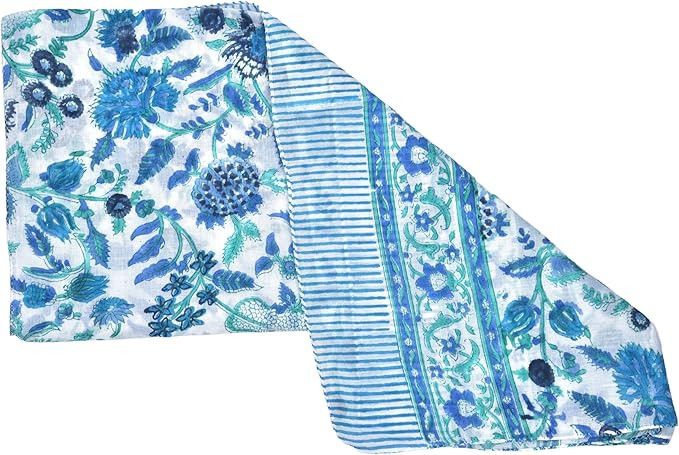 Handmade Cotton Head Scarves Lightweight Travel Scarf for Women Size ONE SIZE - 3 Thumbnail