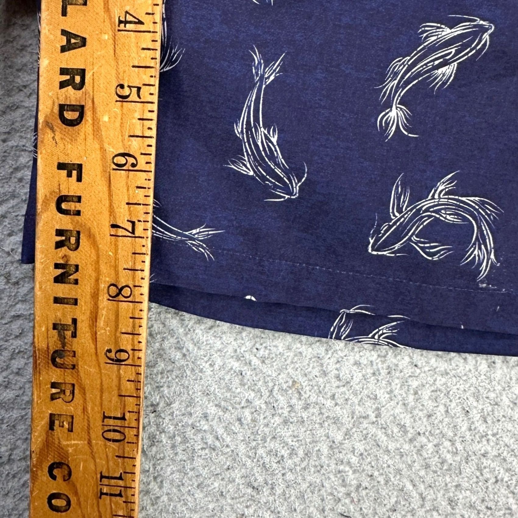 Peter Millar Peter Millar Seaside Swim Trunks Mens Large Blue Koi Fish Print Board Shorts Size US 33 - 7 Thumbnail