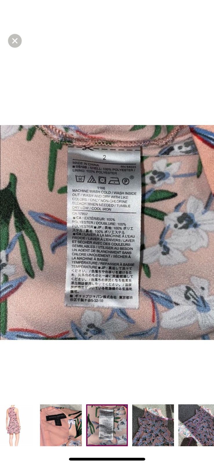 Banana Republic Banana republic pink floral dress size 2 Size XS / US 0-2 / IT 36-38 - 4 Thumbnail
