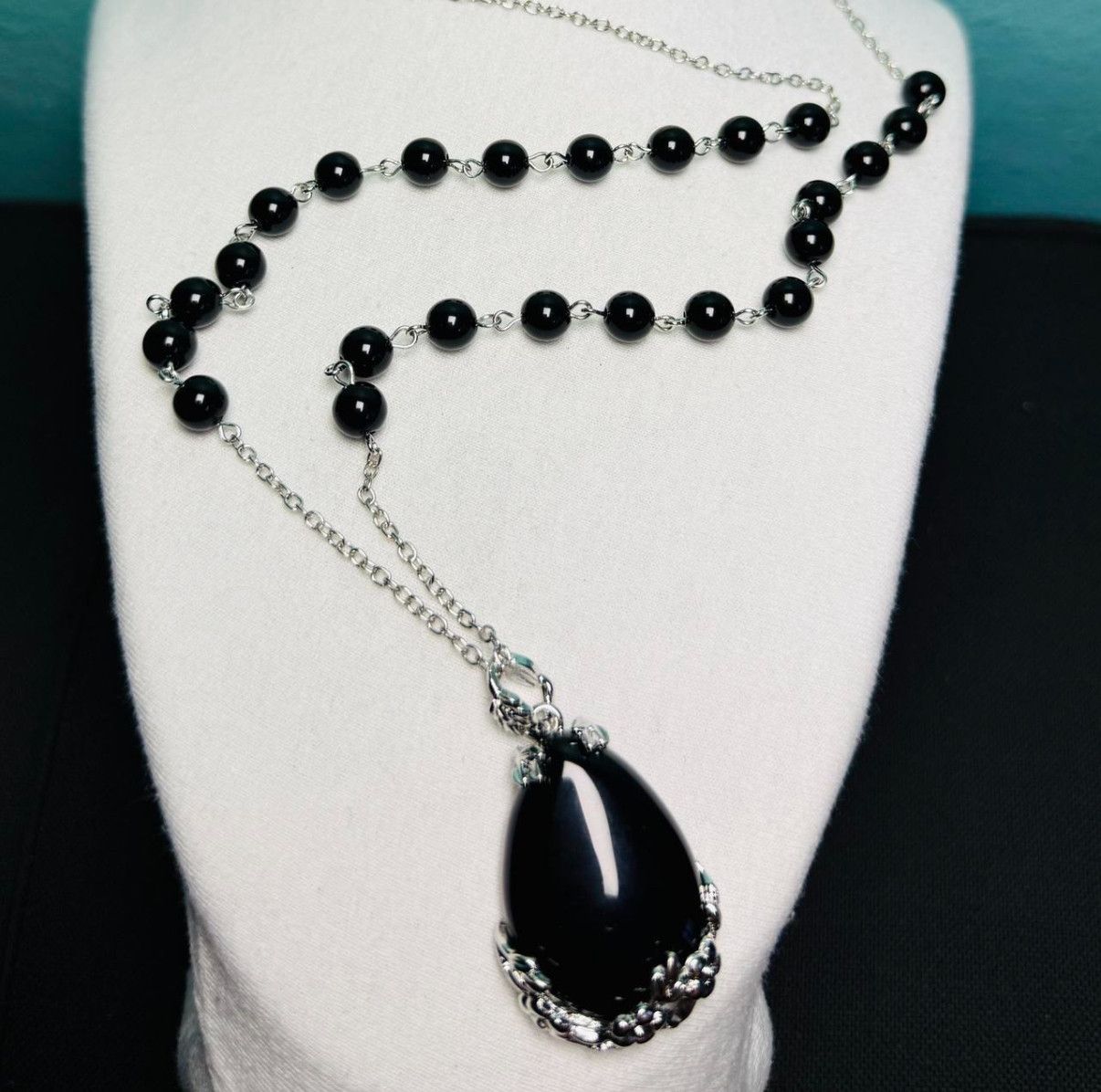 Other Black & silver gothic necklace Size ONE SIZE - 4 Thumbnail