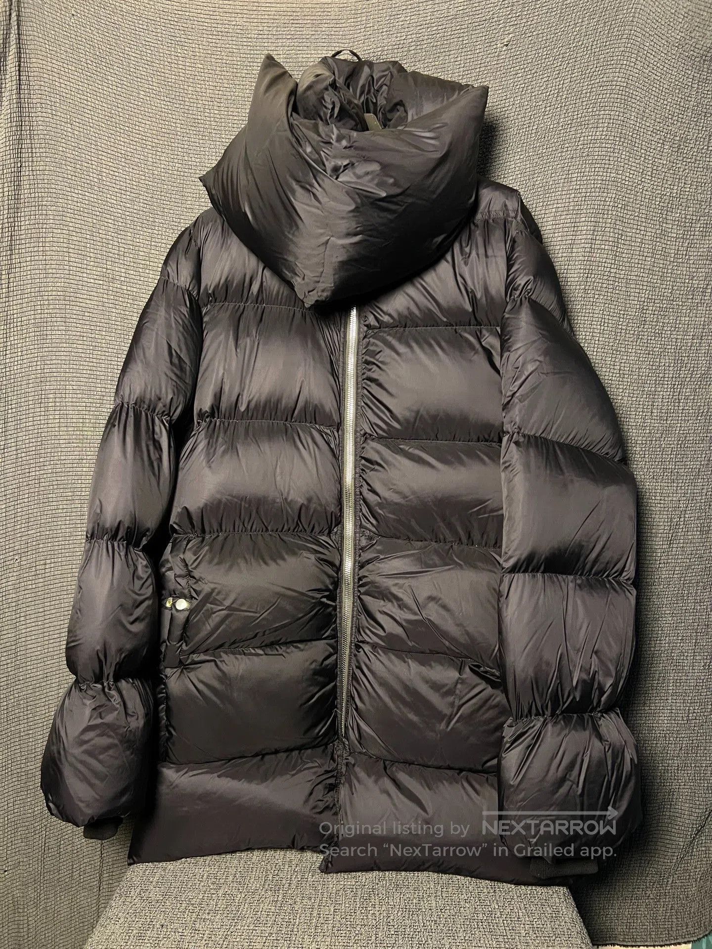 Rick Owens Rick Owens 21FW Down Jacket with Scarf. Size US S / EU 44-46 / 1 - 1 Thumbnail