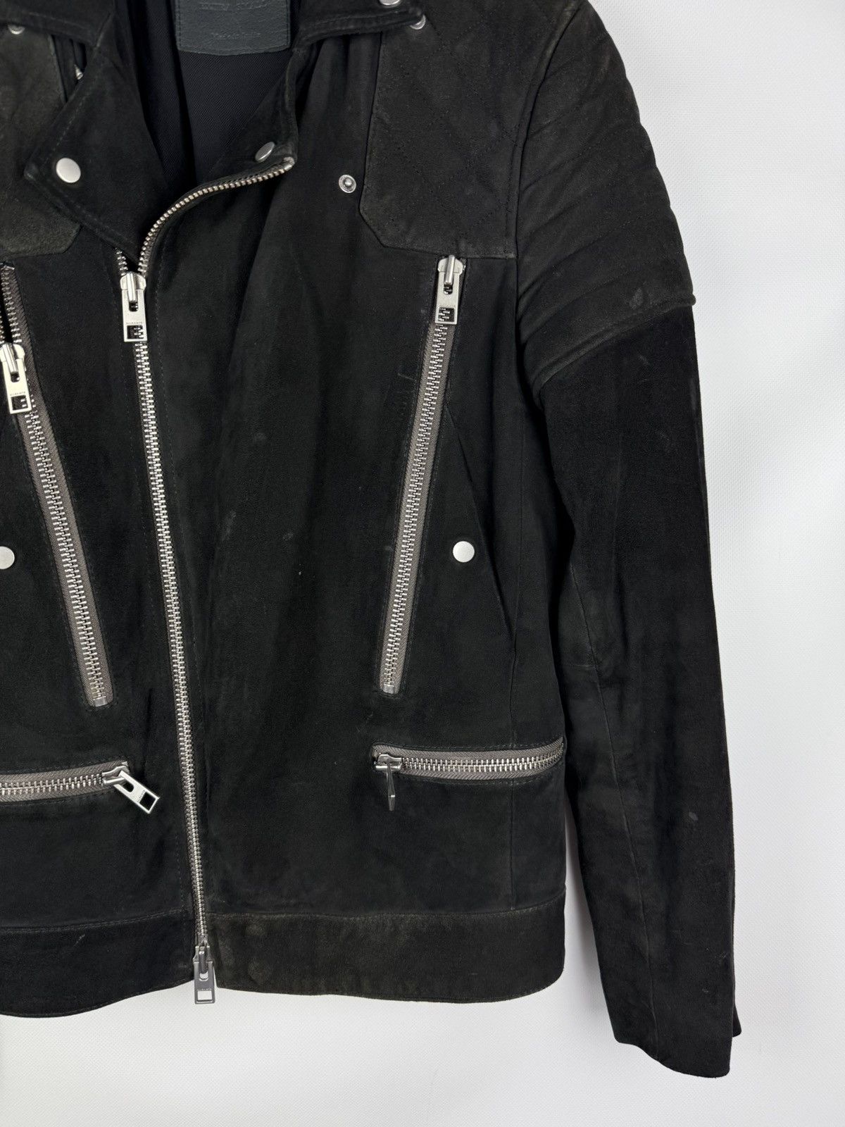 Allsaints Allsaints Imagara Suede Biker Men’s Leather Jacket Size XS Size US XS / EU 42 / 0 - 4 Thumbnail