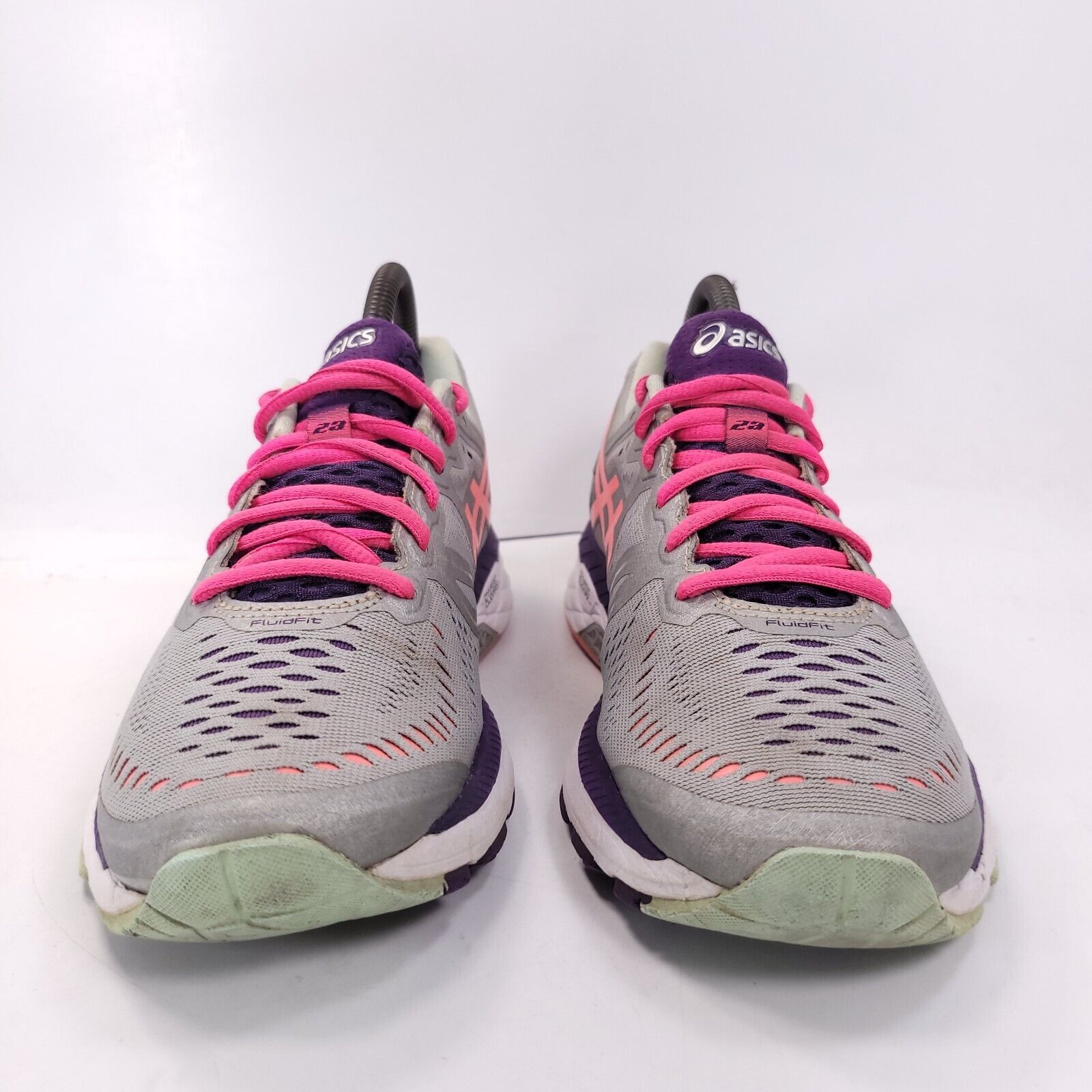 Asics Asics Gel-Kayano 23 Athletic Shoes Women Size 7.5 T696N Gray Size US 7.5 / IT 37.5 - 2 Thumbnail