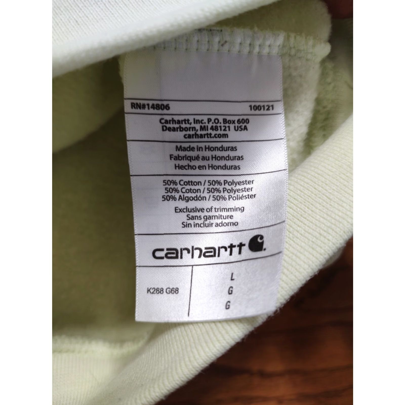 Carhartt VINTAGE Carhartt Mens Large Lime Green Loose Hoodie Sweatshirt Acid Wash Tie Dye 1 Of 1 Size US L / EU 52-54 / 3 - 4 Thumbnail