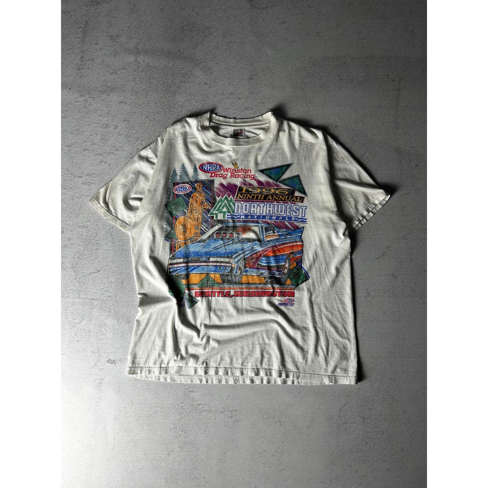 NASCAR Vintage 1996 Nascar Washington T-Shirt, Tees For Men's XL Size US XL / EU 56 / 4 - 1 Thumbnail