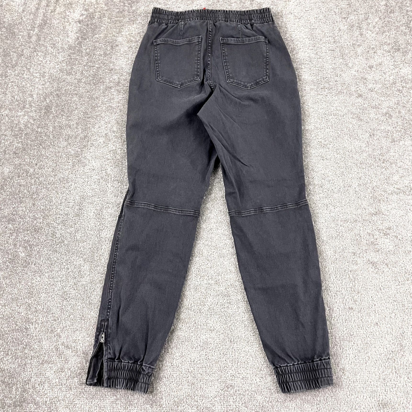 Spanx VINTAGE SPANX Pants Womens Medium Gray Stretch Twill Cargo Jogger 29" Zip Ankle Hiking Size 32" / US 10 / IT 46 - 4 Thumbnail