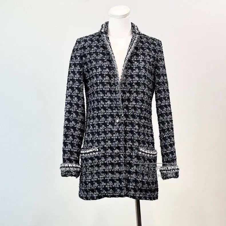 Chanel Chanel Forest series black and silver thousand-bird check Size XXS / US 00 / IT 34 - 2 Thumbnail
