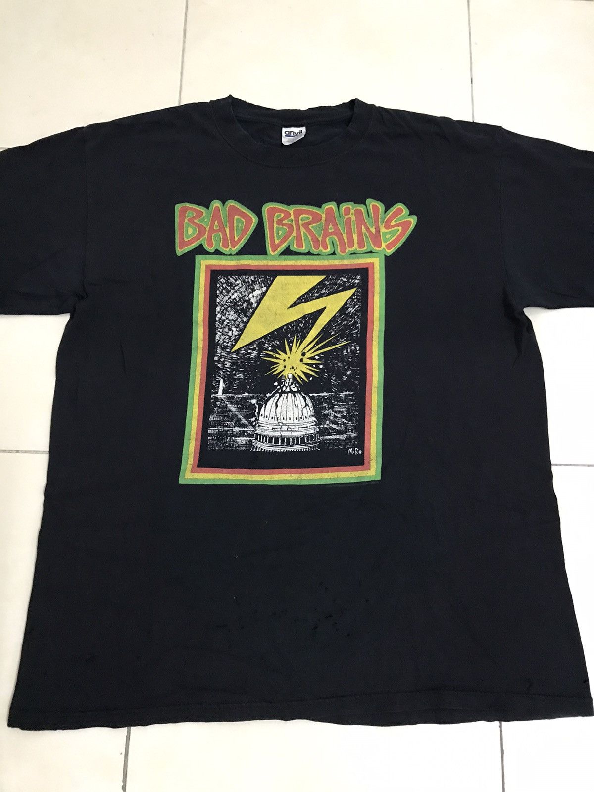 Band Tees Vintage BAD BRAINS Faded Shirt Size US XL / EU 56 / 4 - 7 Thumbnail