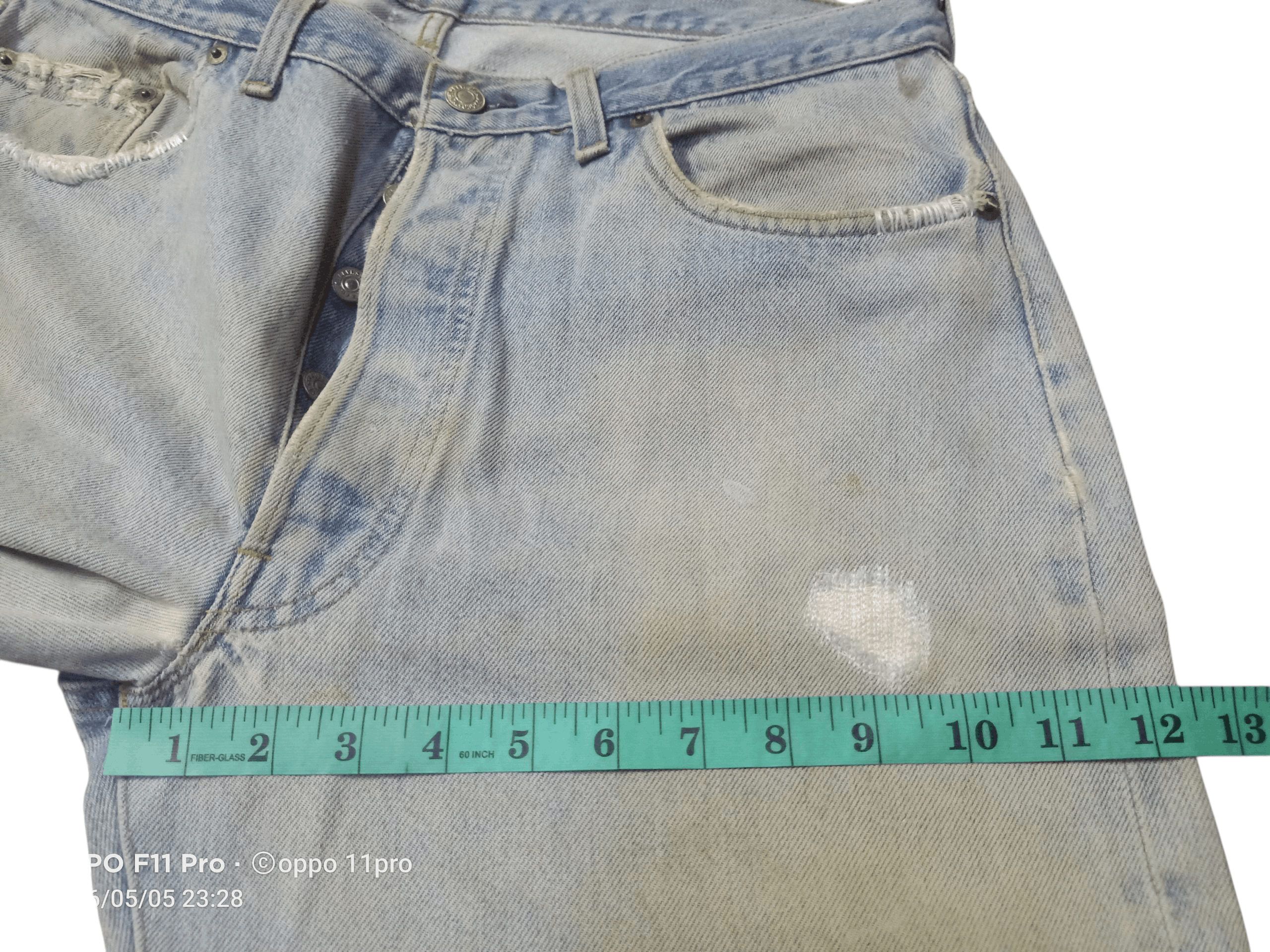 Levi's Vintage Clothing 💥 Levi's Vintage 501 70s Stamp Button 558 Distressdenim 💥 Size US 34 / EU 50 - 20 Thumbnail