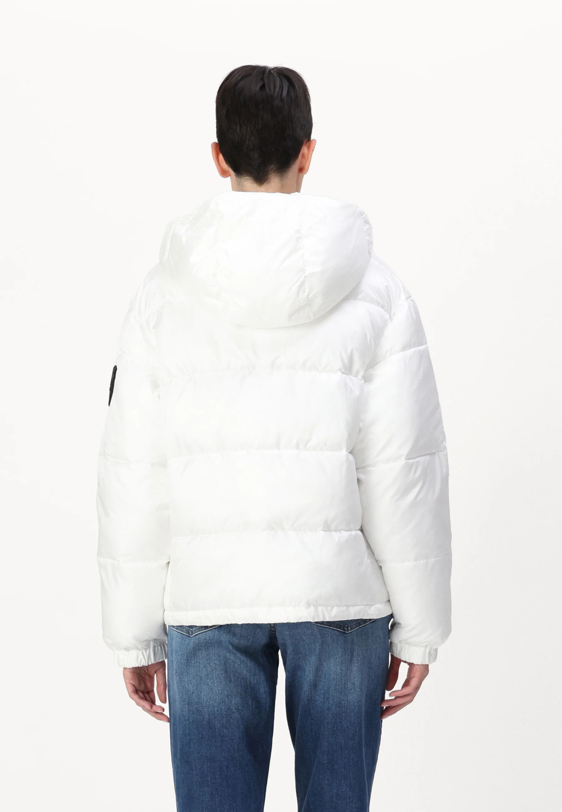 Pinko o1s22i1n0824 Hooded Down Jacket in White Size XS / US 0-2 / IT 36-38 - 2 Thumbnail