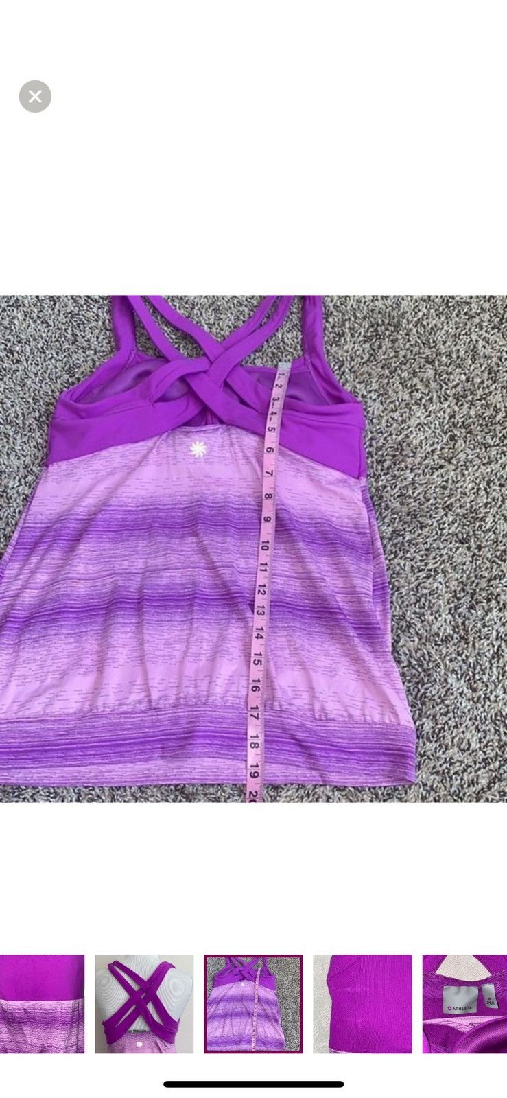 Athleta Athleta medium stride crunch and punch tank top Size M / US 6-8 / IT 42-44 - 2 Thumbnail