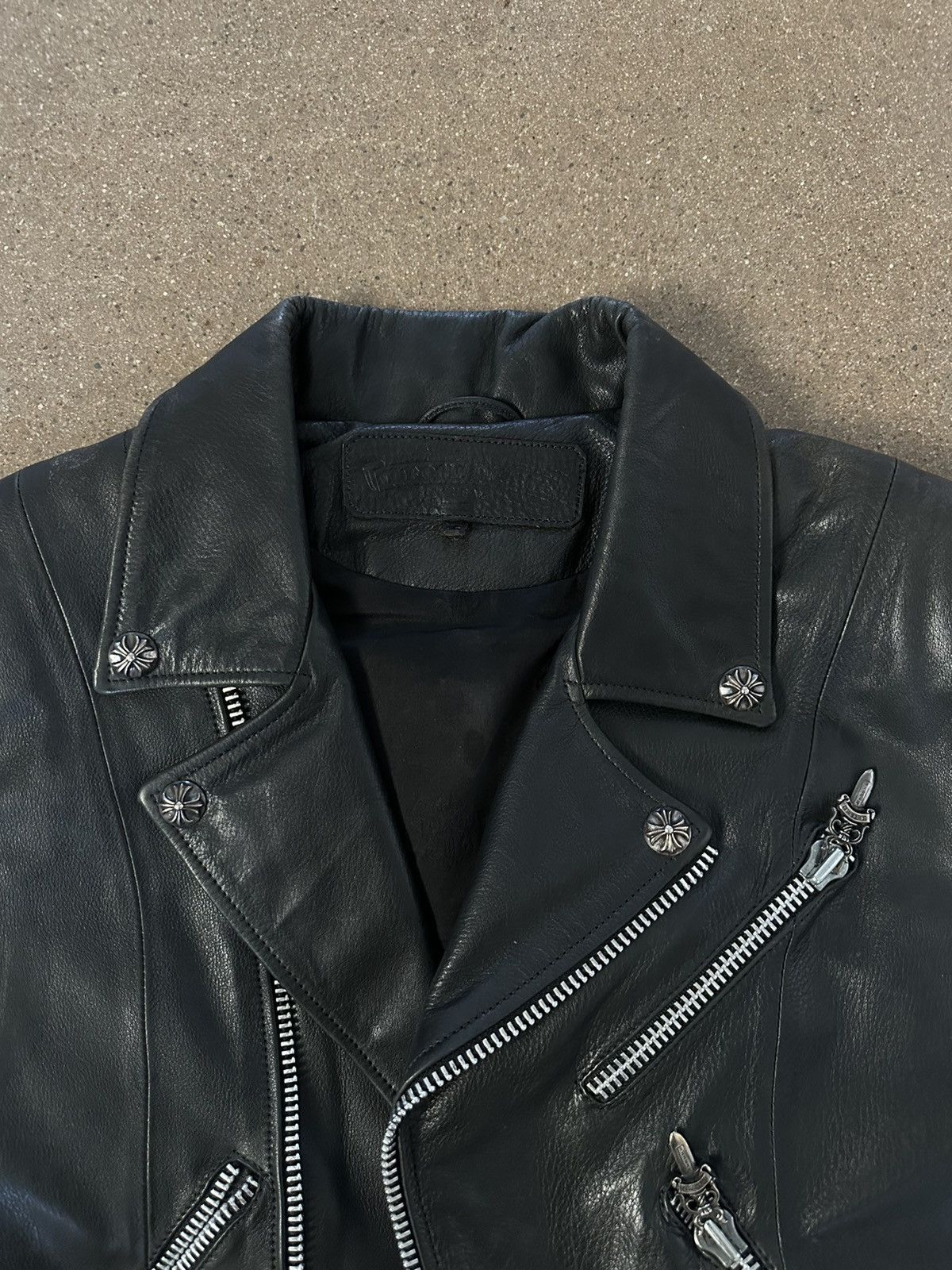 Chrome Hearts Chrome Hearts JJ Dean Biker Leather Jacket 925 Silver Size US S / EU 44-46 / 1 - 7 Thumbnail