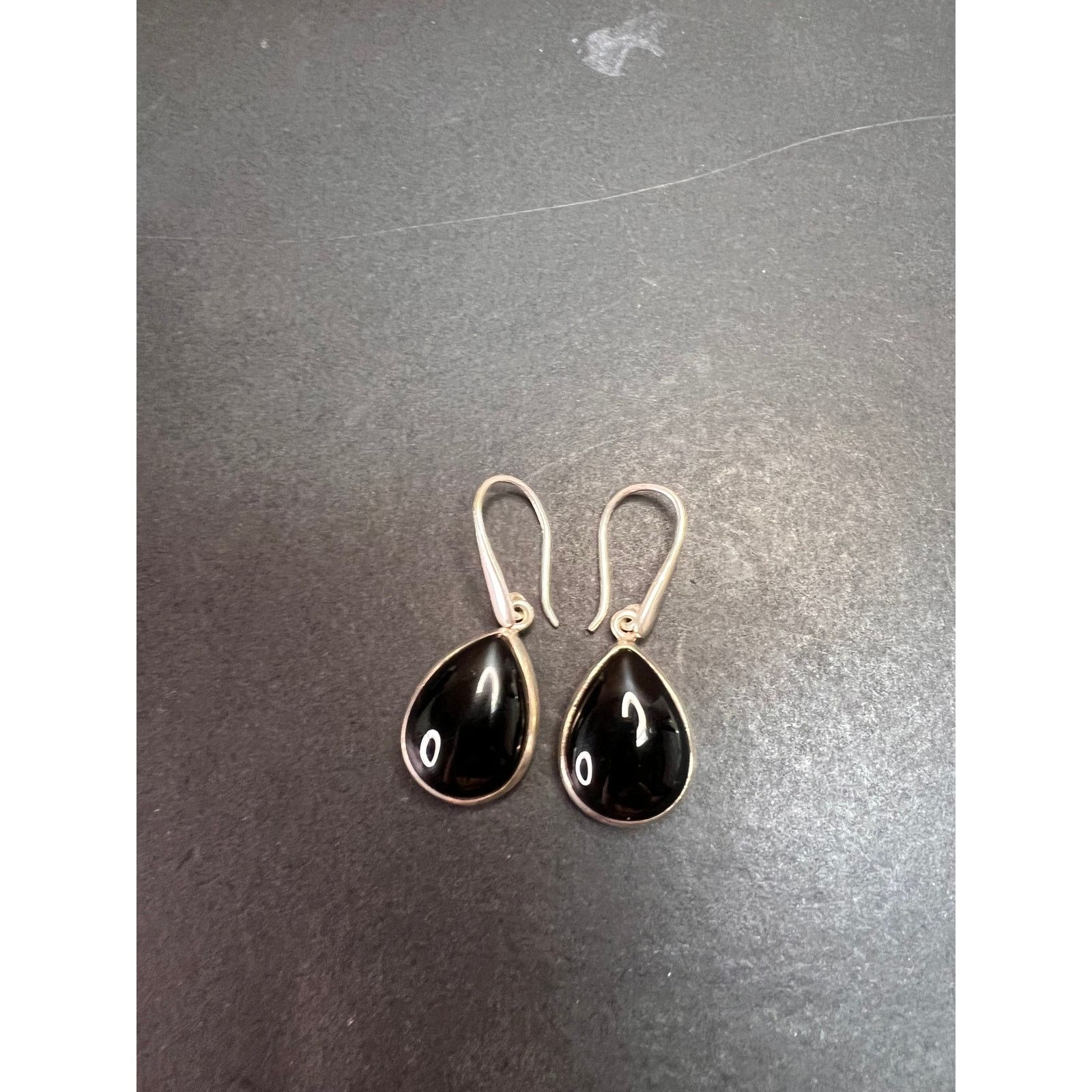 Other NEW Black onyx sterling silver teardrop earrings 8.12 grams Size ONE SIZE - 4 Thumbnail