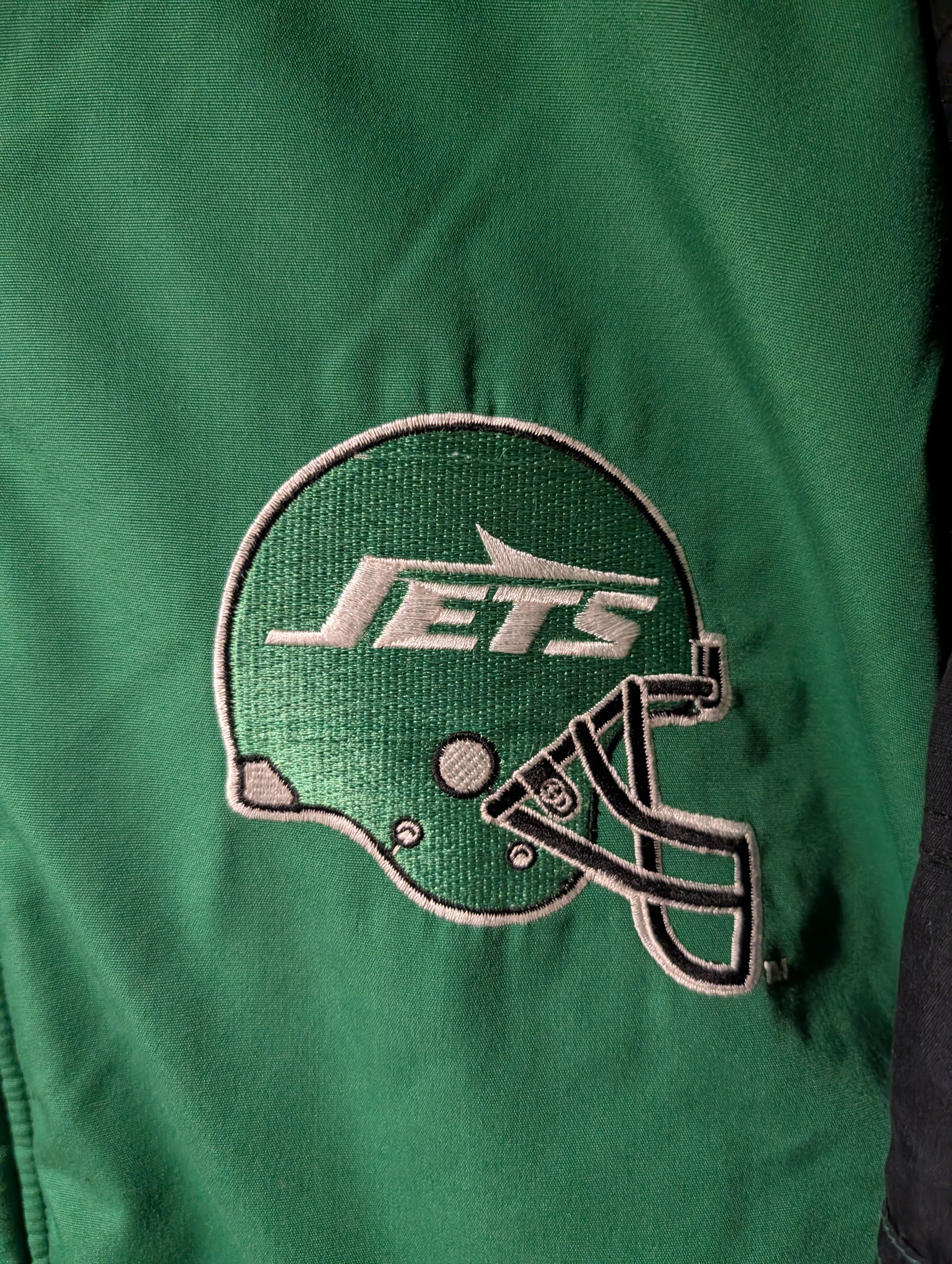 NFL Vtg 90s New York Jets Logo 7 Puffy Parka Jacket Gorpcore Size US XL / EU 56 / 4 - 2 Thumbnail