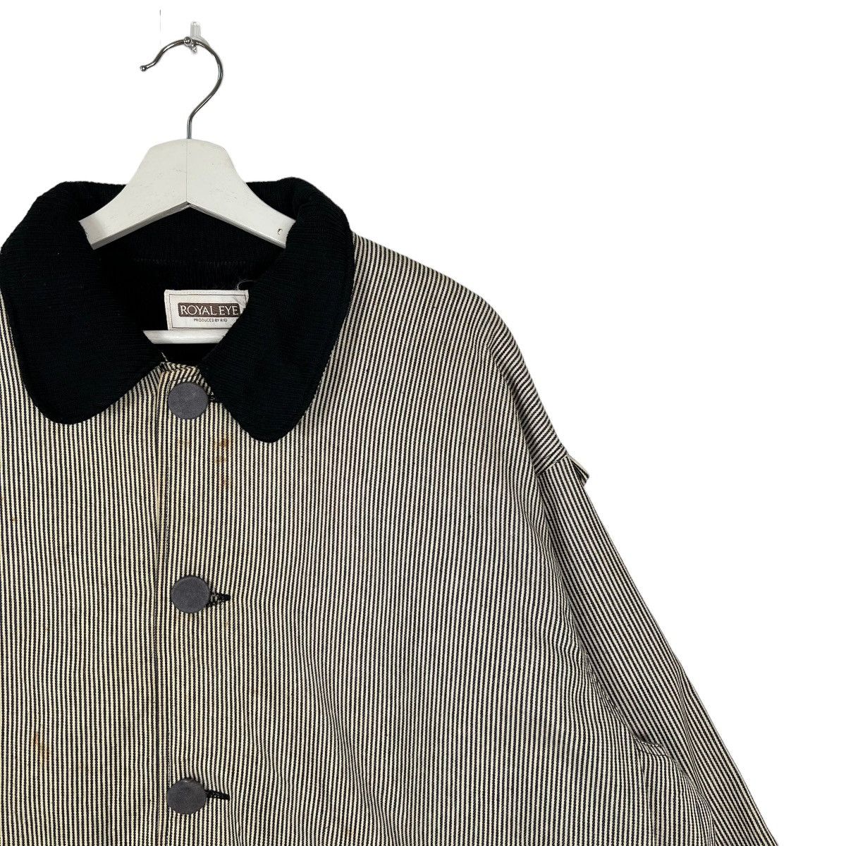 Issey Miyake 🔥 RIO ROYAL EYE HIKORY STRIPE CHORE JACKET Size US L / EU 52-54 / 3 - 6 Thumbnail