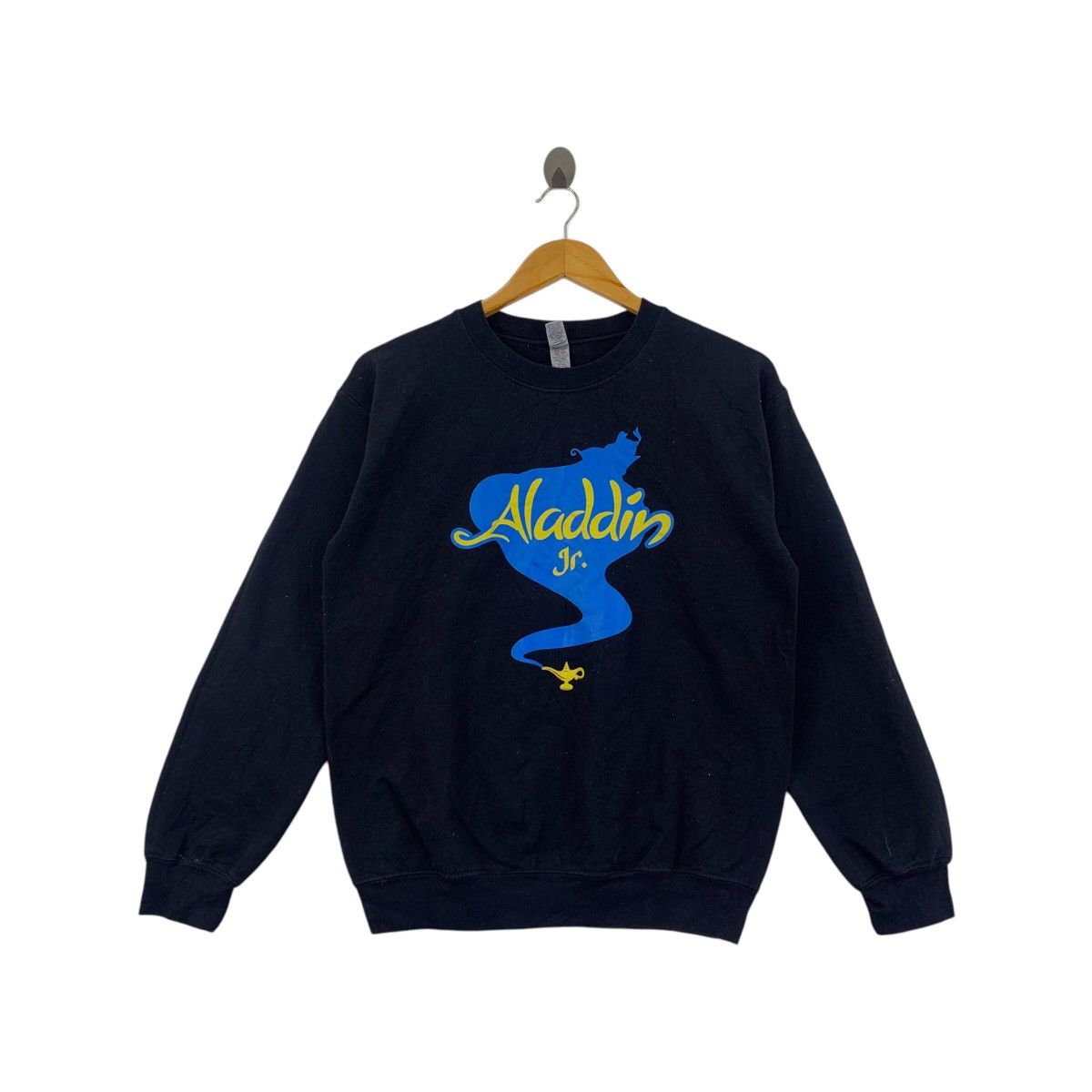Gildan ALADDIN JR. Cartoon Genie Character Print Black Sweatshirt Size US S / EU 44-46 / 1 - 1 Thumbnail