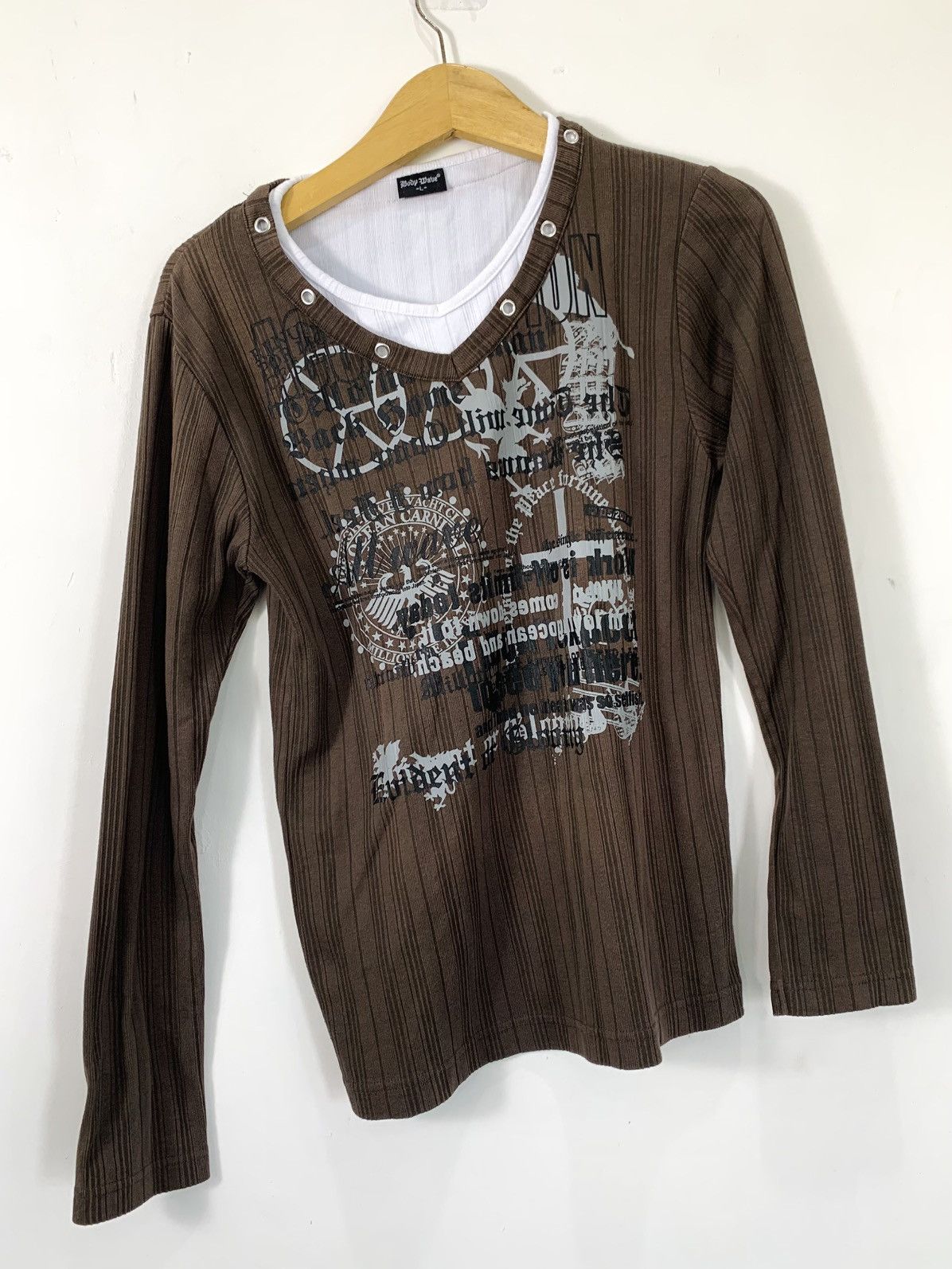 Japanese Brand Lgb style japanese brand poem longsleeve t-shirt Size US L / EU 52-54 / 3 - 6 Thumbnail