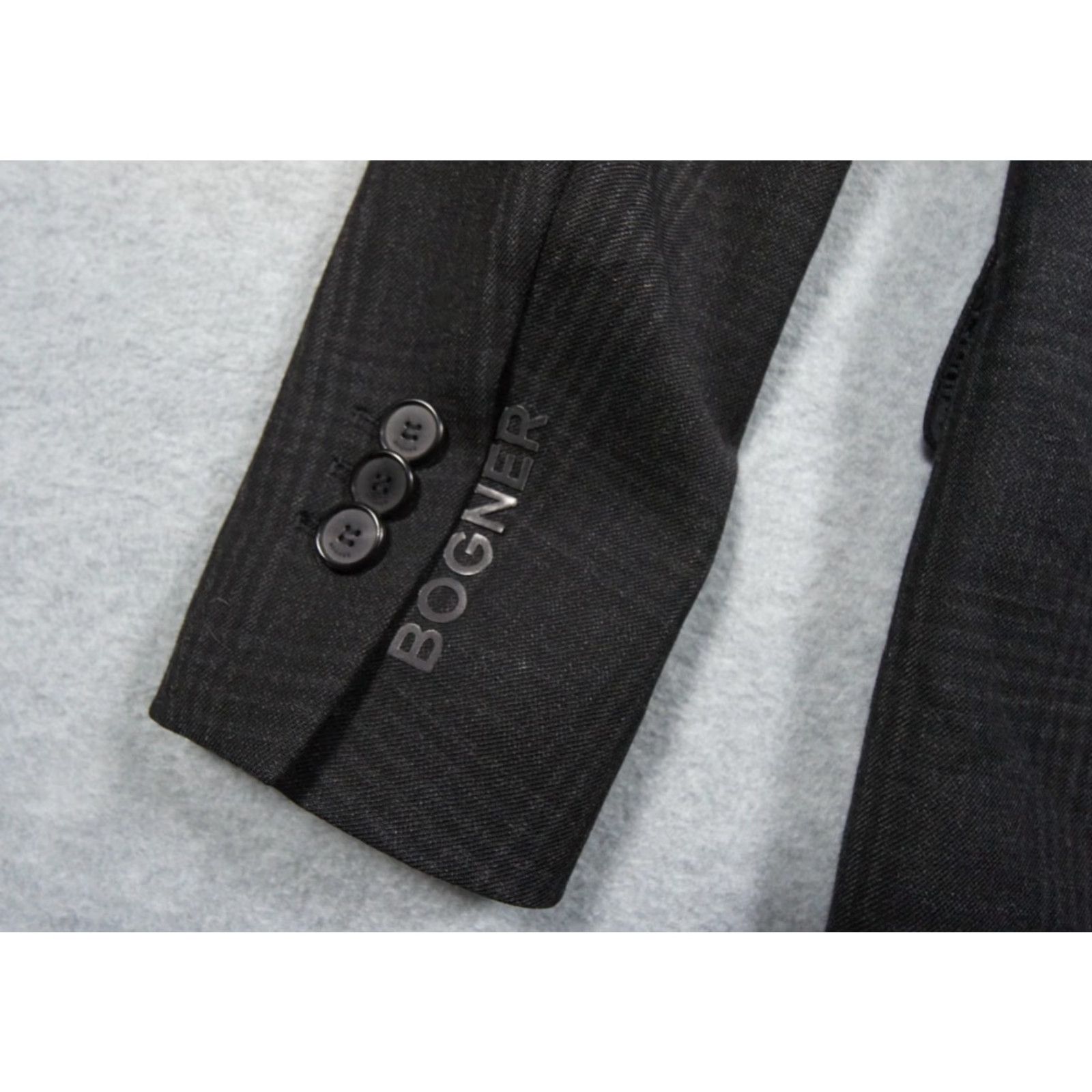 Bogner Bogner Blazer Womens 4 Black Double Breasted Jacket Wool Blend Casual Business Size S / US 4 / IT 40 - 6 Thumbnail