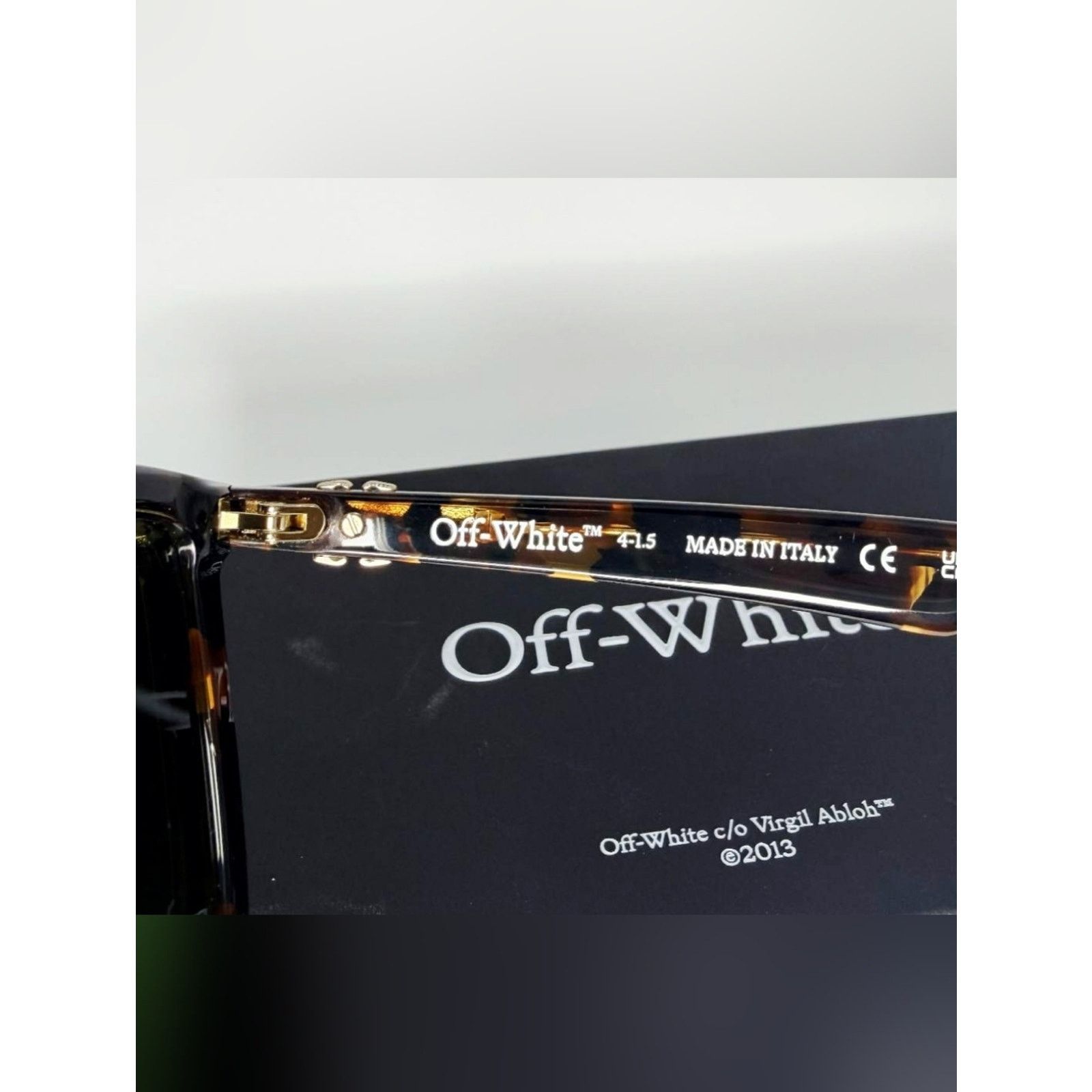 Off-White Authentic Off-White "Virgil" Square-Frame Sunglasses–Havana Size ONE SIZE - 5 Thumbnail