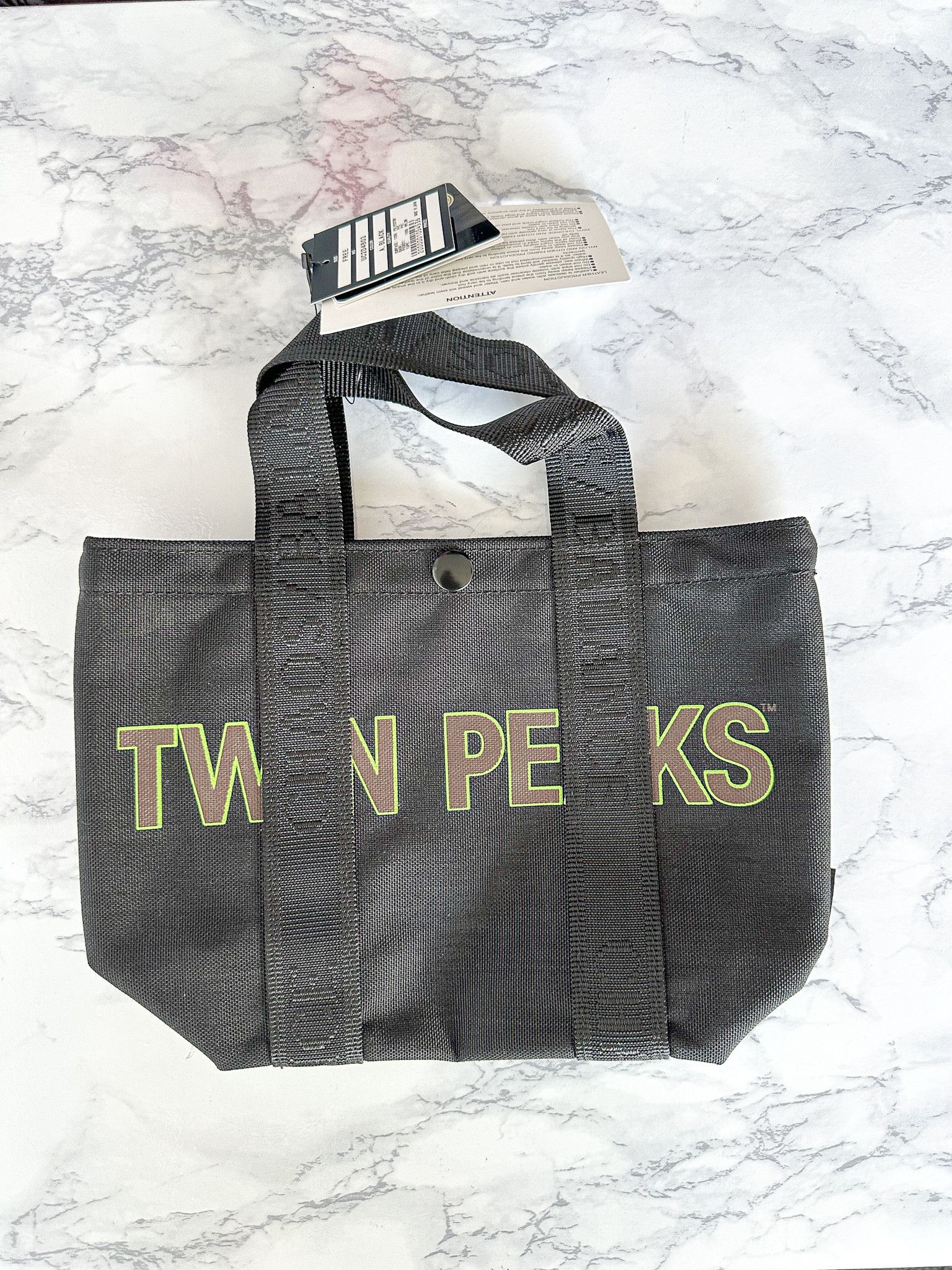 Undercover Undercover Twin Peaks Mens Slogan Small Tote Bag Size ONE SIZE - 1 Thumbnail