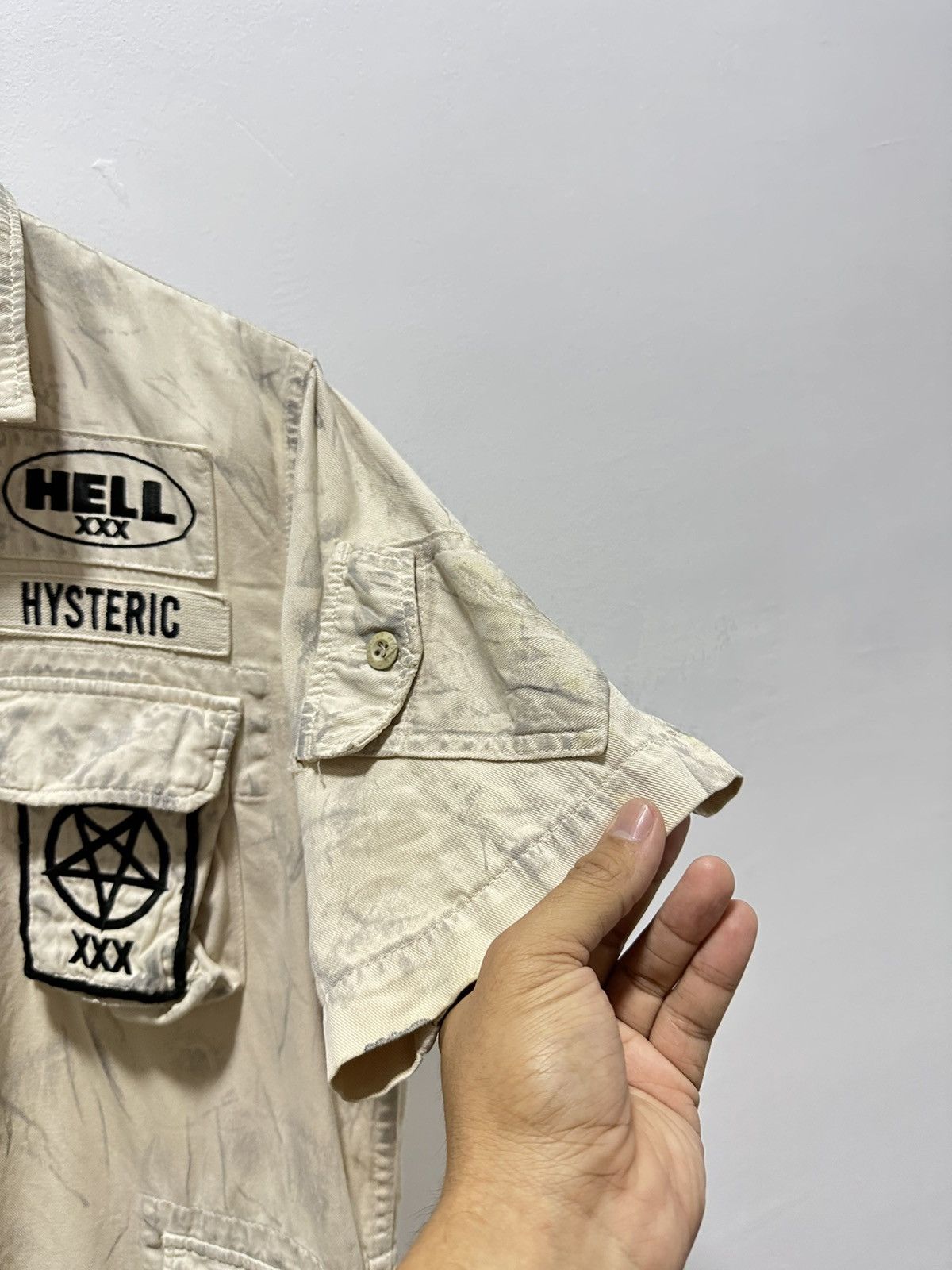 Hysteric Glamour Hysteric Glamour For Rebel 5 Pocket Button Up shirt HellXXX Size US M / EU 48-50 / 2 - 6 Thumbnail