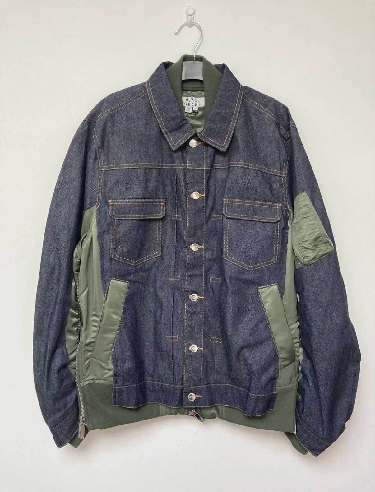 Sacai Sacai SS16 Runway Hybrid Blazer Bomber Jacket | Grailed