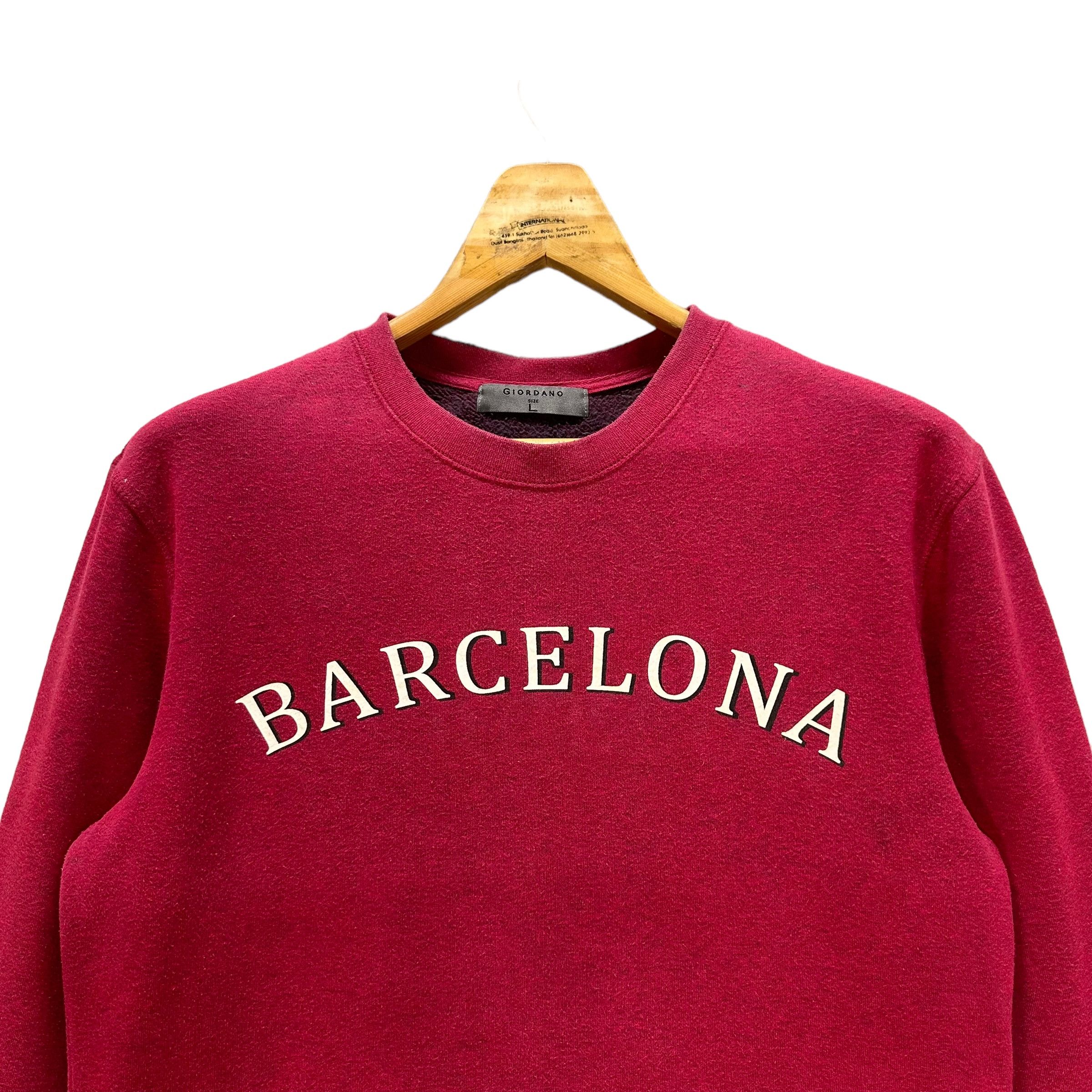 Other GIORDANO BARCELONA BIG LOGO SWEATSHIRTS #8903-037 Size US L / EU 52-54 / 3 - 2 Thumbnail