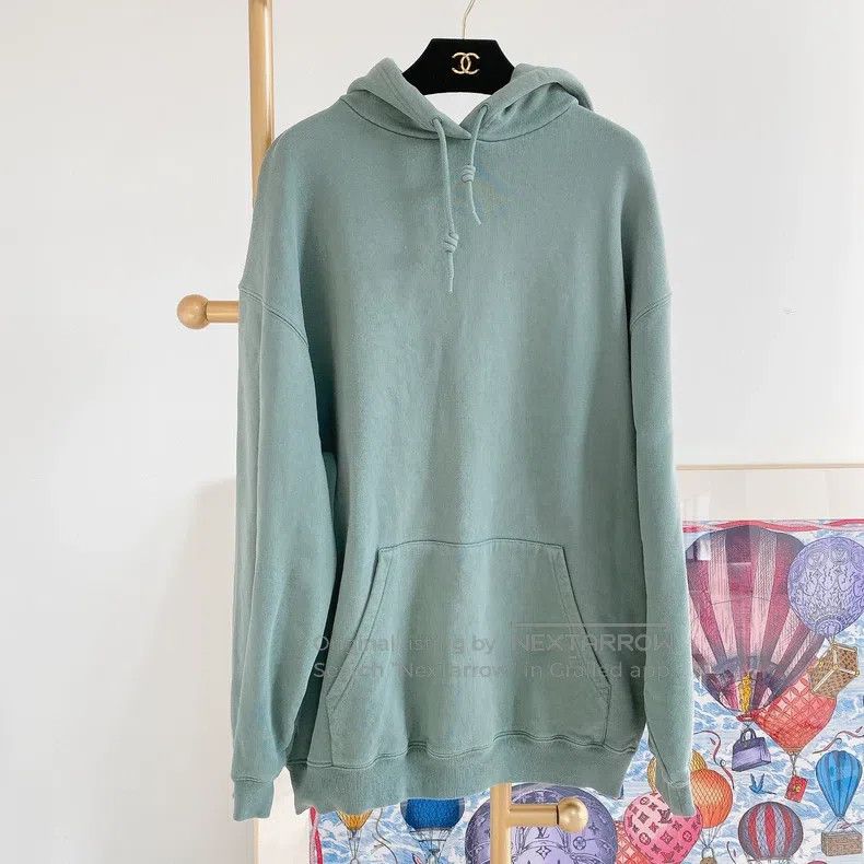 Balenciaga Balenciaga Green Hooded Sweatshirt Size US XS / EU 42 / 0 - 2 Thumbnail
