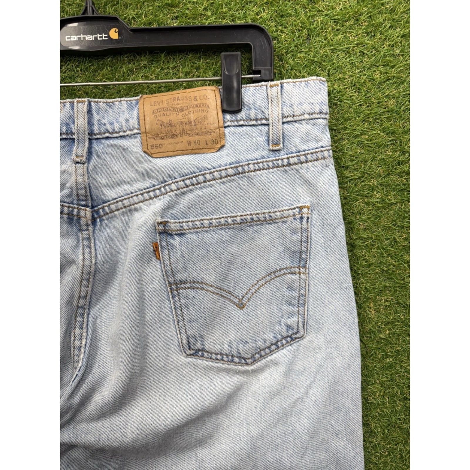 Levi's VINTAGE Levi's 550 Jeans Men Jean Tapered 40 Adult Medium (36x30) Blue USA Made 90s Orange Tab Mens Size US 40 / EU 56 - 7 Thumbnail