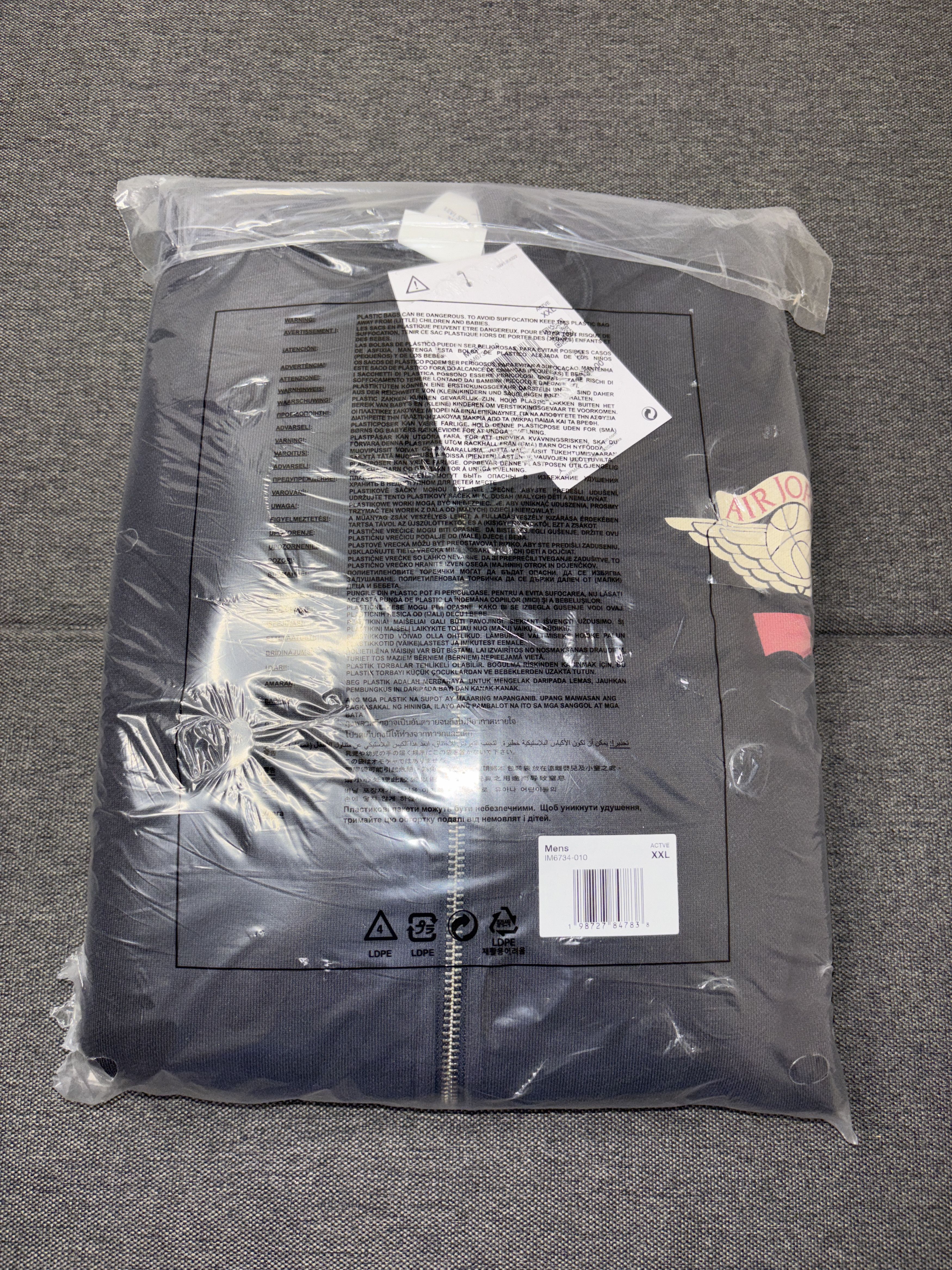 Levi's × Nike Nike Jordan x Levi's Full Zip Hoodie Black XXL IM6734-010 Size US XXL / EU 58 / 5 - 2 Thumbnail