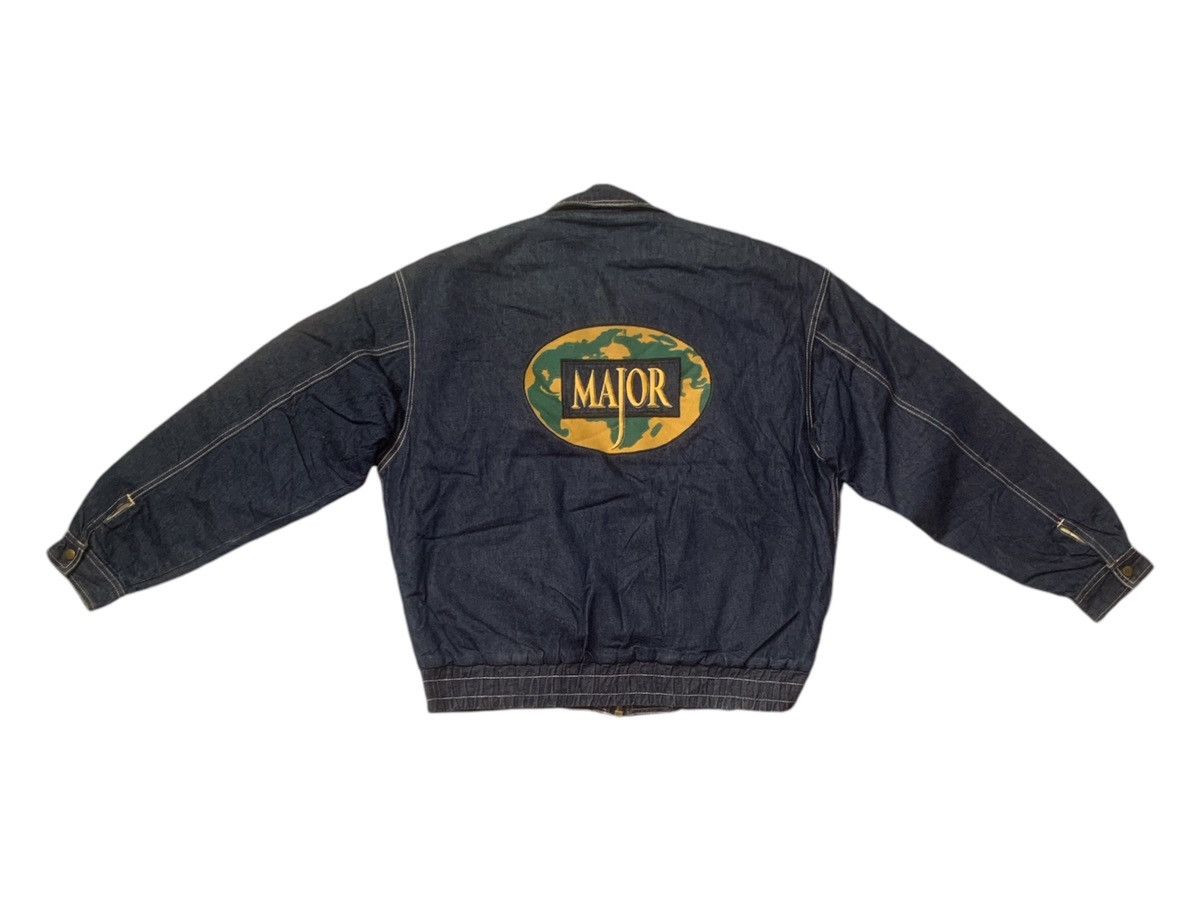 Vintage Rare Design Vintage Major Zipper Denim Sherpa Jackets Size US L / EU 52-54 / 3 - 1 Thumbnail
