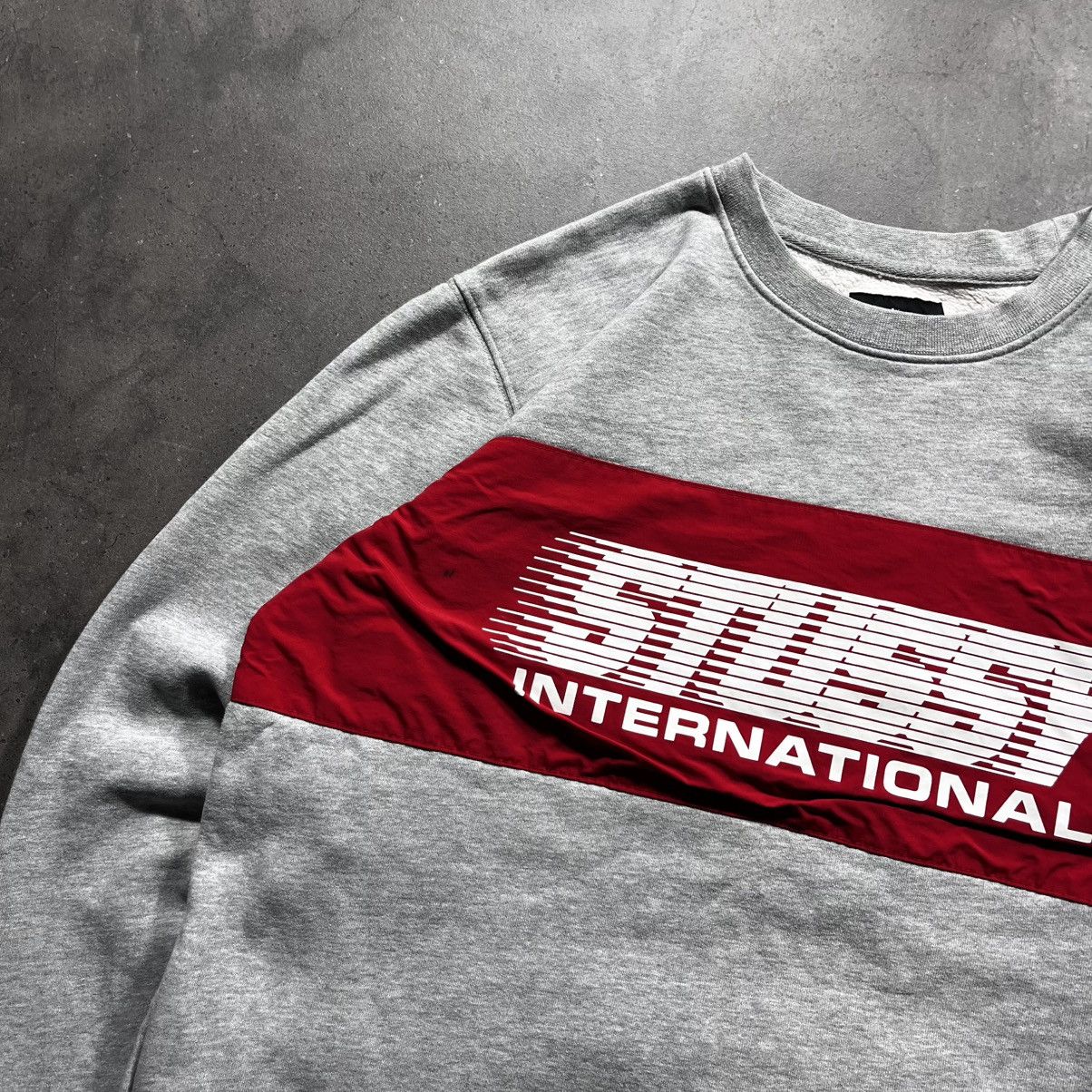 Stussy Vintage 00s Stussy International BigLogo Crewneck Sweatshirt Size US L / EU 52-54 / 3 - 3 Thumbnail