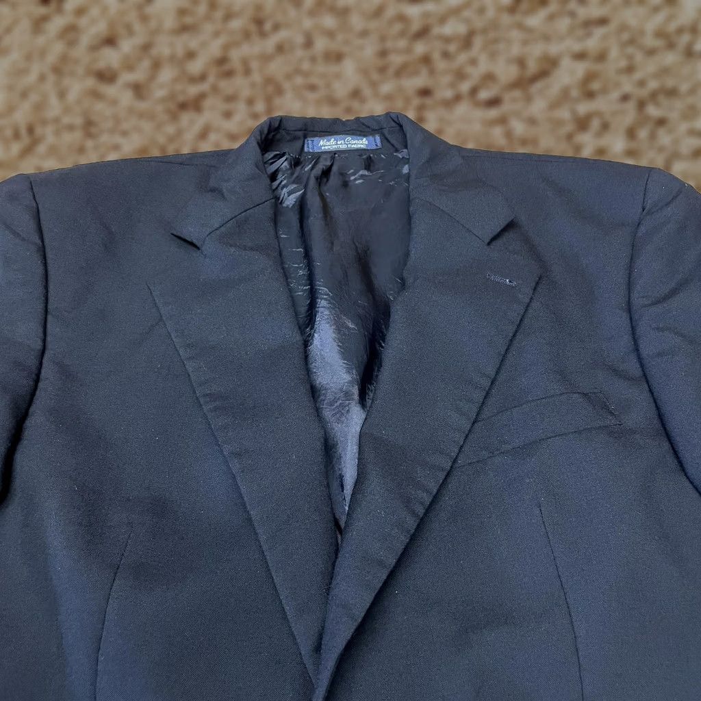Chaps Chaps Ralph Lauren Blazer Mens 41R Navy Wool 2 Button Sport Coat Made in Canada Size 42R - 1 Thumbnail