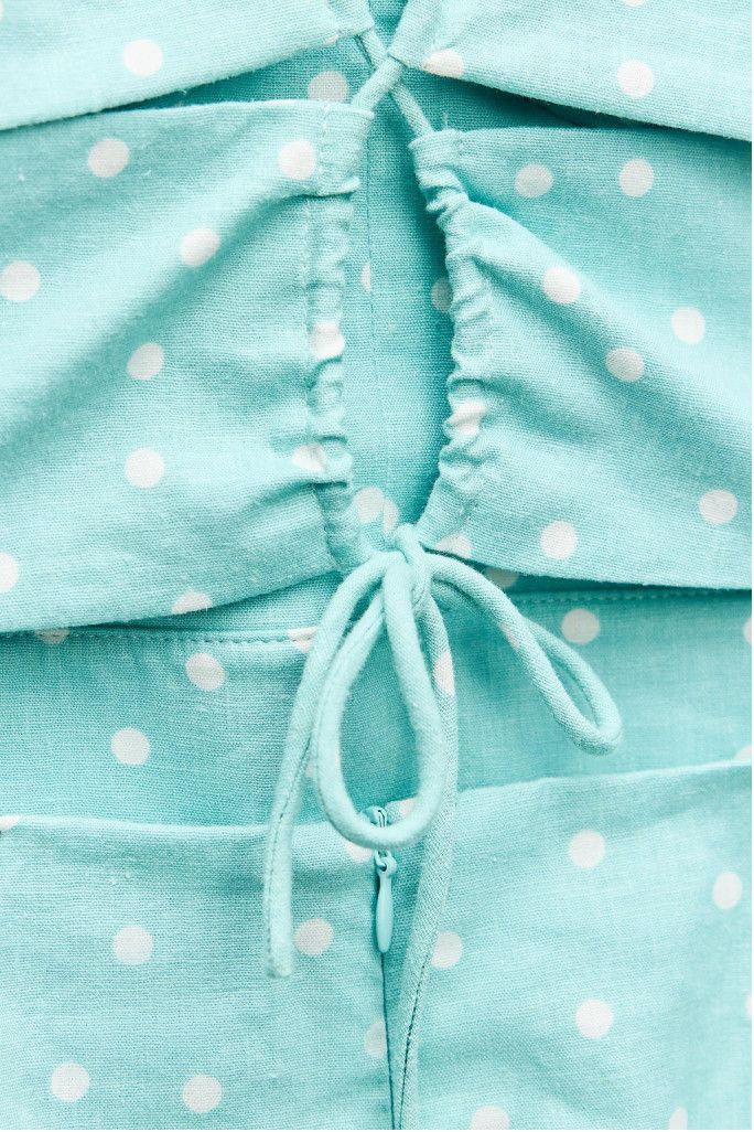 Zara Zara Linen blend polka dot midi dress Size S Size S / US 4 / IT 40 - 7 Thumbnail