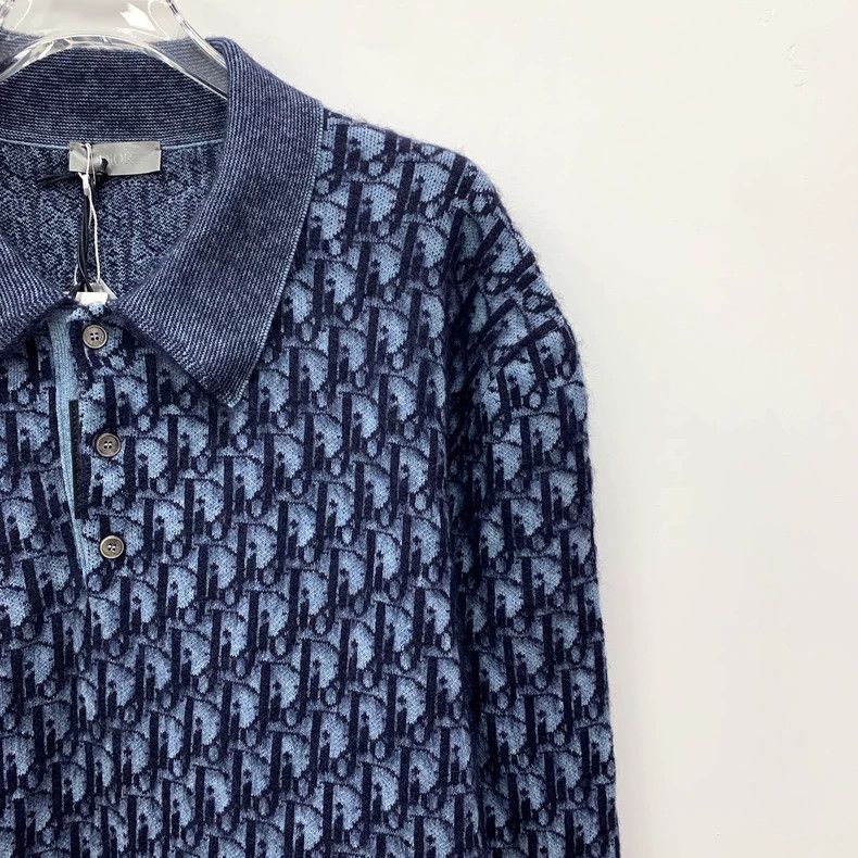 Dior Dior Blue Little Dragon Man Plush Logo jacquard Full Printe Size US L / EU 52-54 / 3 - 3 Thumbnail