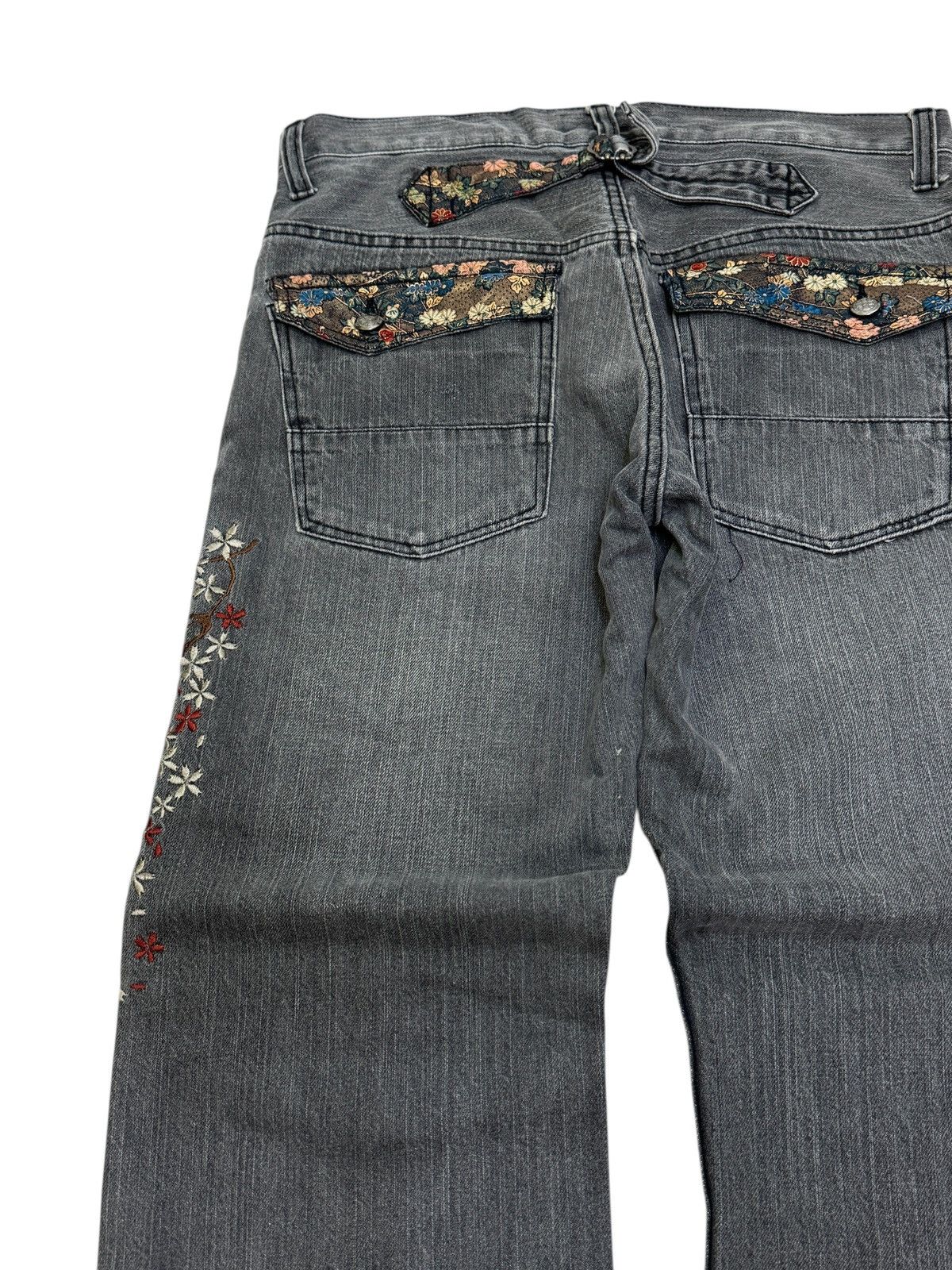 Hysteric Glamour Japanese Traditional Design Buckle Floral Embroidery Design Size US 31 - 10 Thumbnail