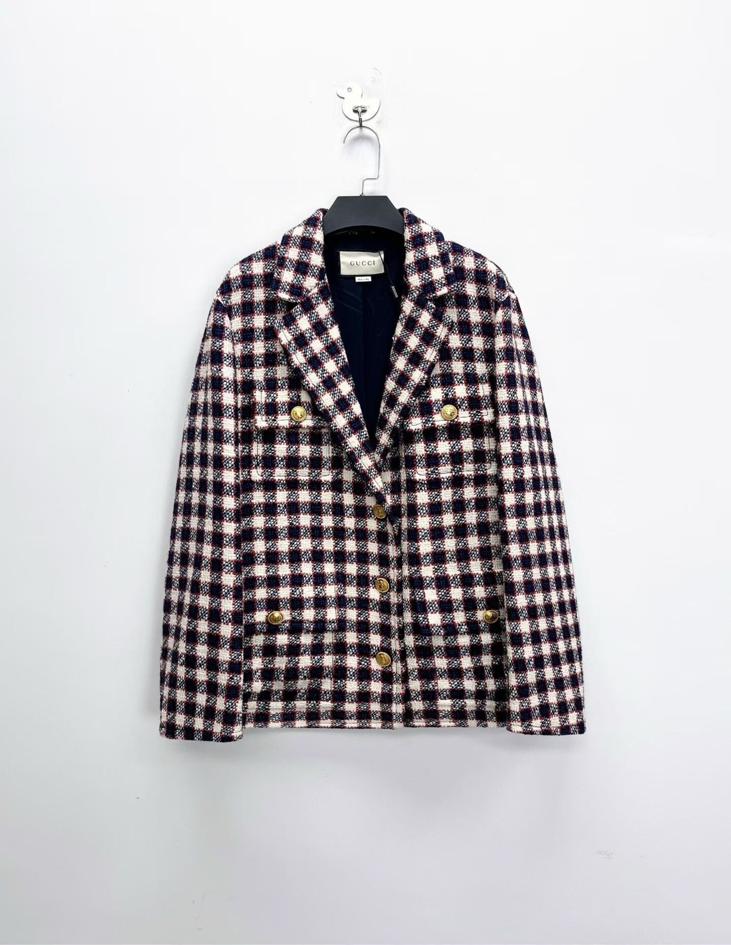 Gucci Gucci Tweed Blazer with Gold Button Size M / US 6-8 / IT 42-44 - 1 Thumbnail