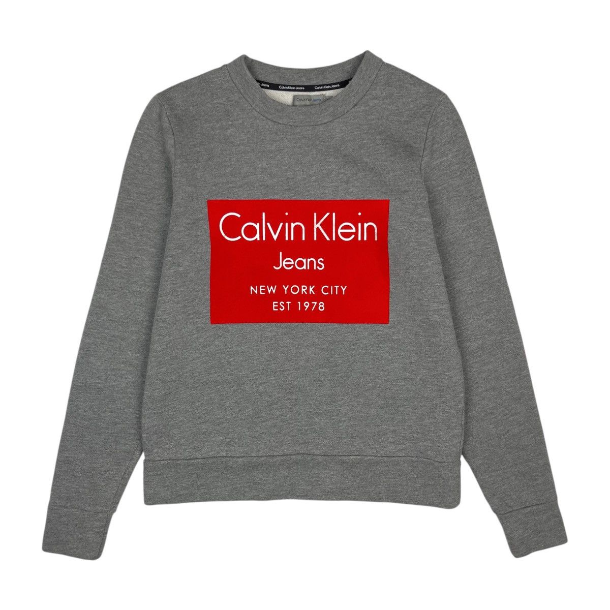 Calvin Klein Calvin Klein Jeans Flocked Logo Sweatshirt Size XS / US 0-2 / IT 36-38 - 2 Thumbnail