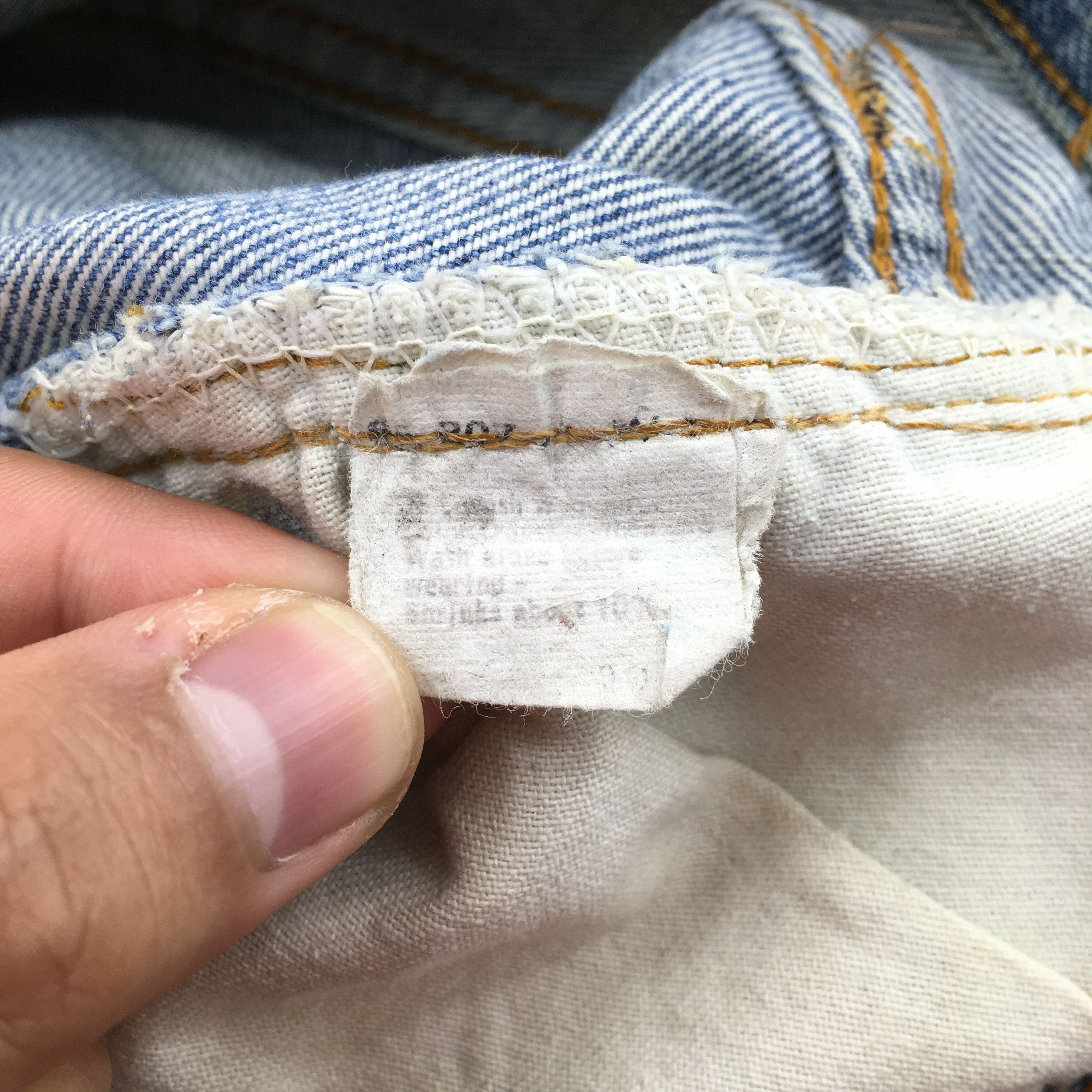 Levi's Size 31x29 Vintage 70s Levi's 501 Selvedge Jeans S1901 Size US 31 - 14 Thumbnail