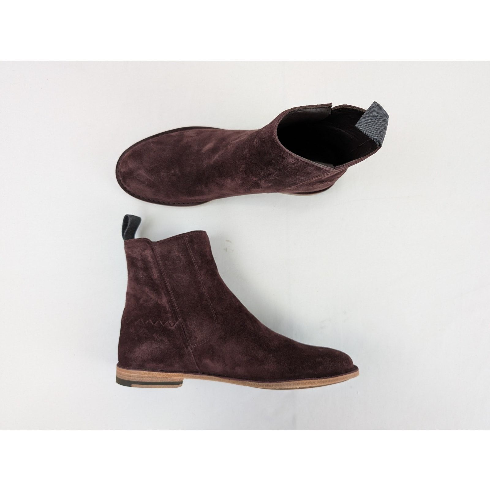 Bottega Veneta o1rshd1 Chelsea Boots in Burgundy Suede Size US 8.5 / EU 41-42 - 1 Thumbnail