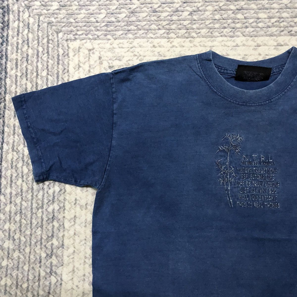 Japanese Brand × Vintage Rare Faded Vintage Japanese Ancient ‘N.T.R.L’ Quote Tees Size US L / EU 52-54 / 3 - 2 Thumbnail