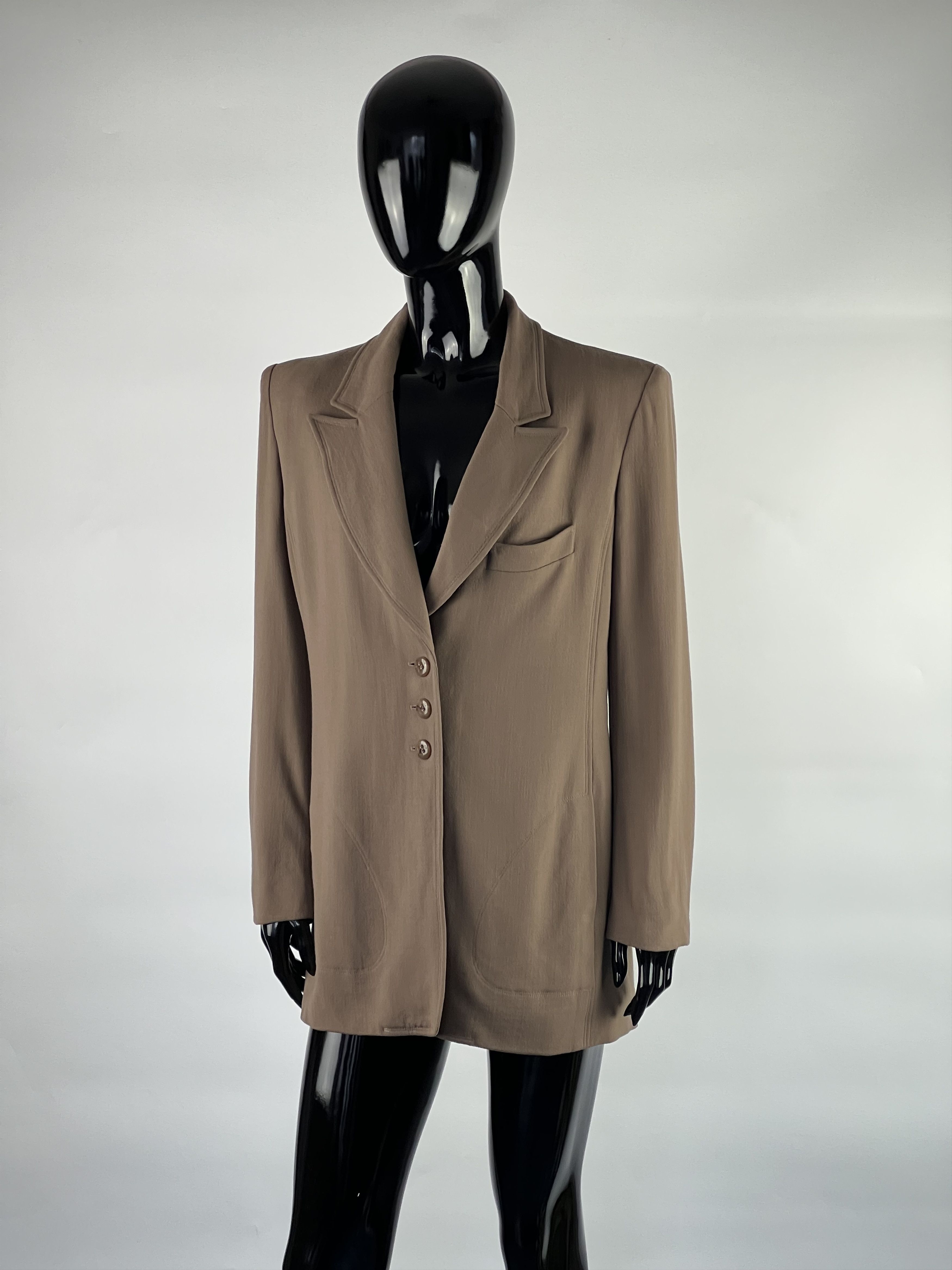 Sonia Rykiel Rare Vintage Sonia Rykiel Brown Wool Blazer Jacket Size 40 Size M / US 6-8 / IT 42-44 - 1 Thumbnail