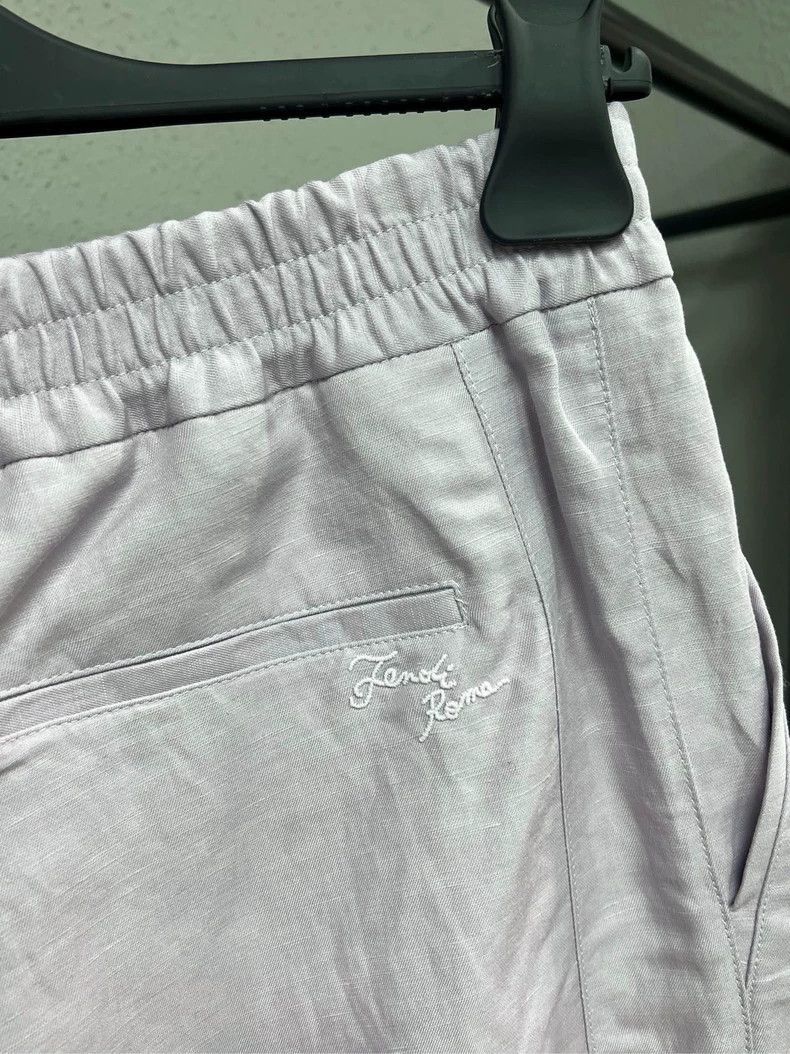 Fendi Fendi Fog Purple Linen Suit Shorts Size US 44 / EU 60 - 3 Thumbnail