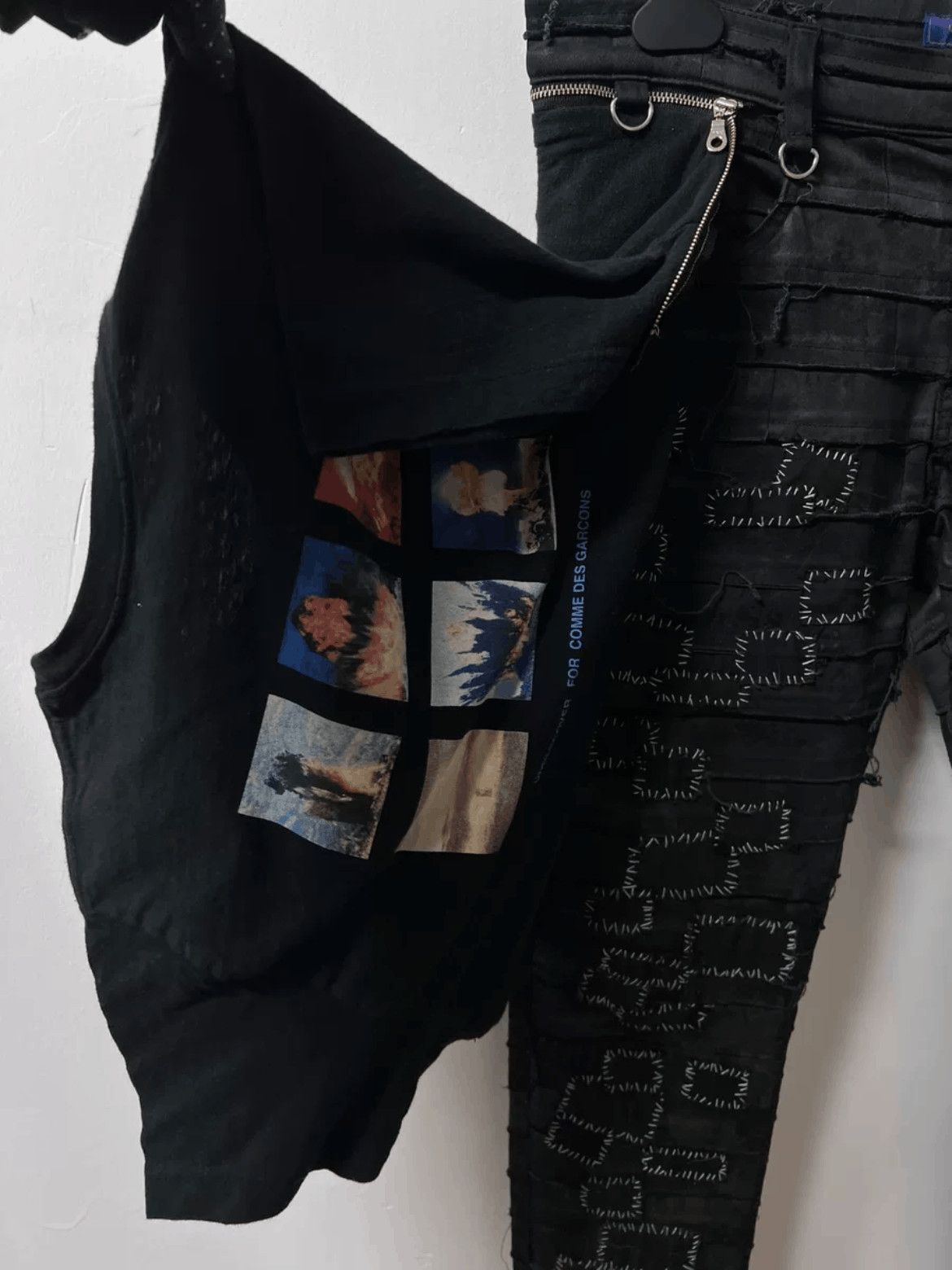 Undercover Sz 3 Undercover 16SS Patches SCAB Distressed Denim-2505 Size US 32 / EU 48 - 3 Thumbnail