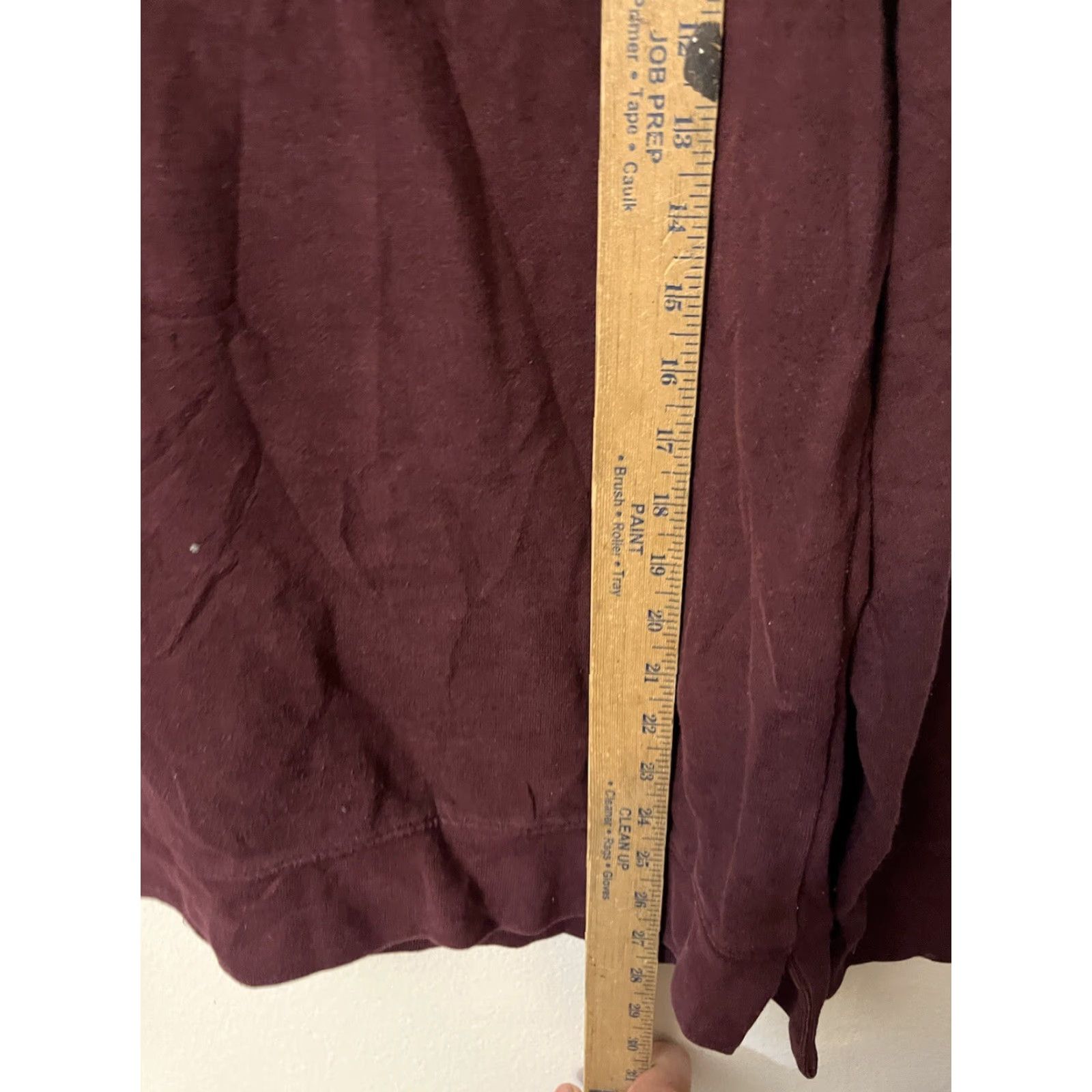 Express Express Hoodie Shirt Mens L Maroon Solid Mock Neck Pullover Hooded Sweatshirt Size US L / EU 52-54 / 3 - 4 Thumbnail
