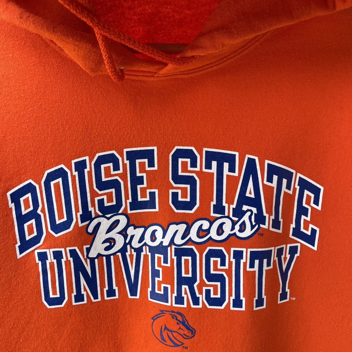Vintage 🔥Vintage Broncos State University Big Logo Pullover Hoodie Size US M / EU 48-50 / 2 - 5 Thumbnail